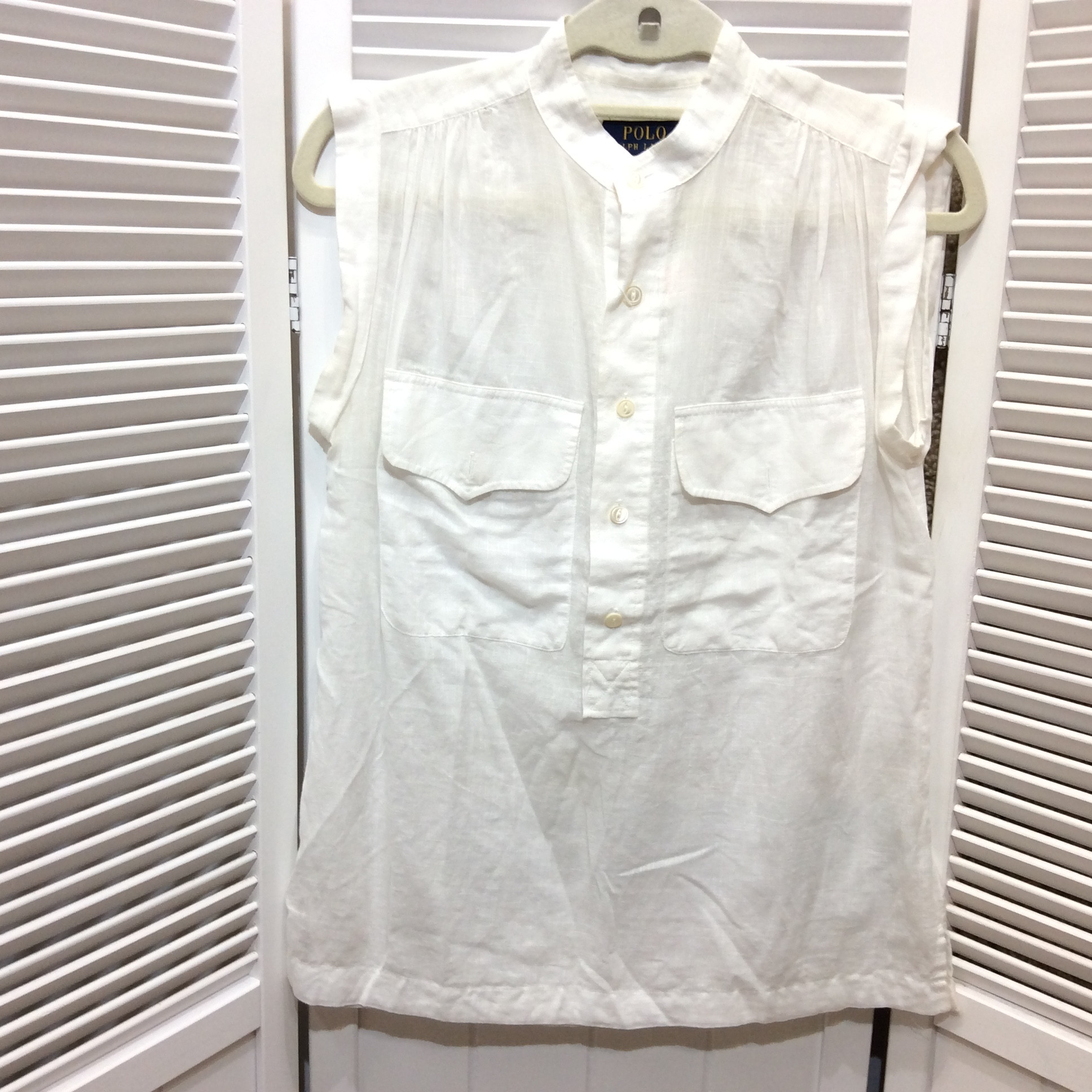 POLO ポロ ノースリーブブラウス  ホワイト