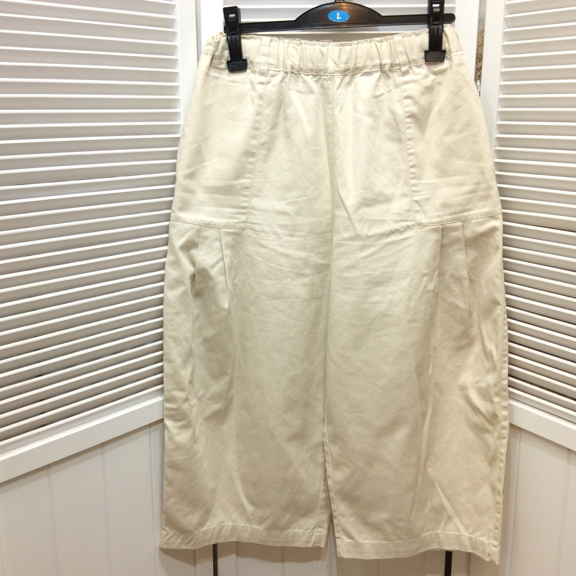 サマンサモスモス 超ワイドパンツ  フリーサイズ  アイボリー