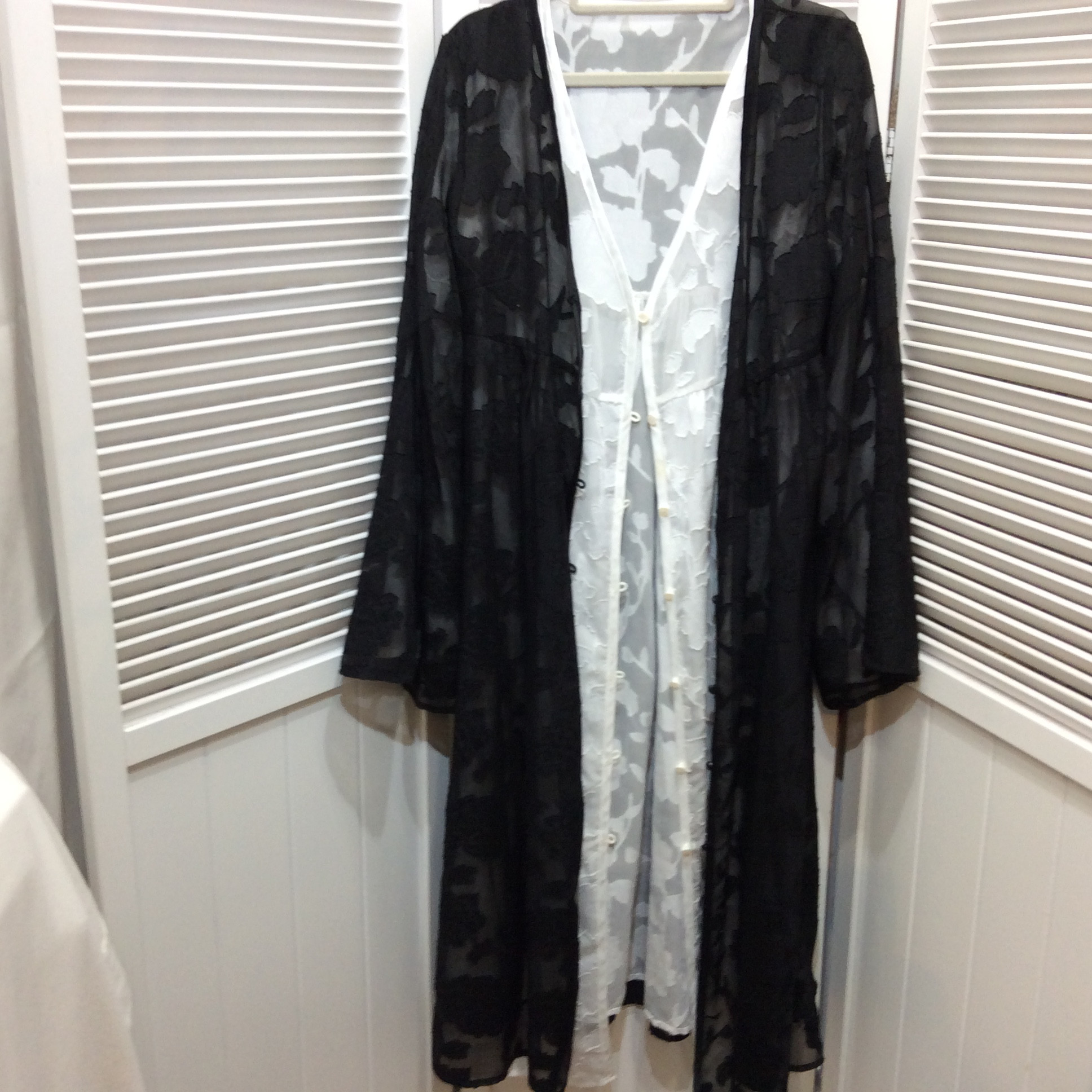 アンサンブル ブラウスカーディガン フリーサイズ  白黒