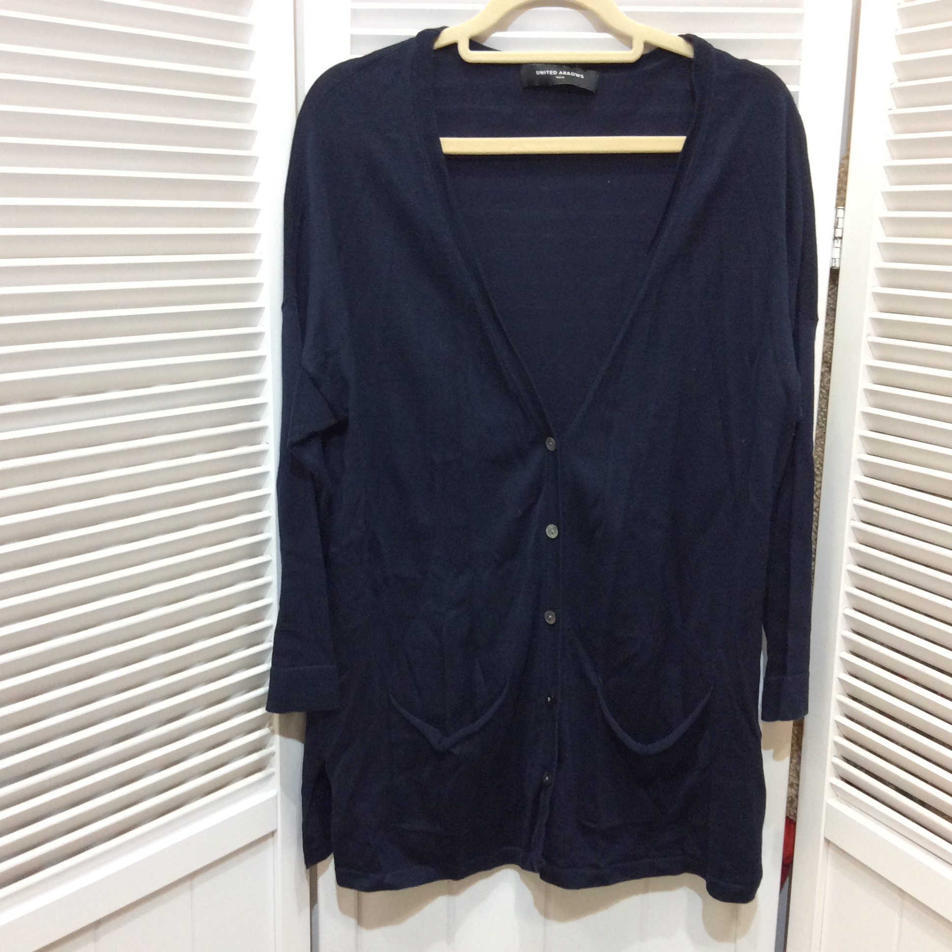ユナイテッドアローズ  カーディガン フリーサイズ  ネイビー