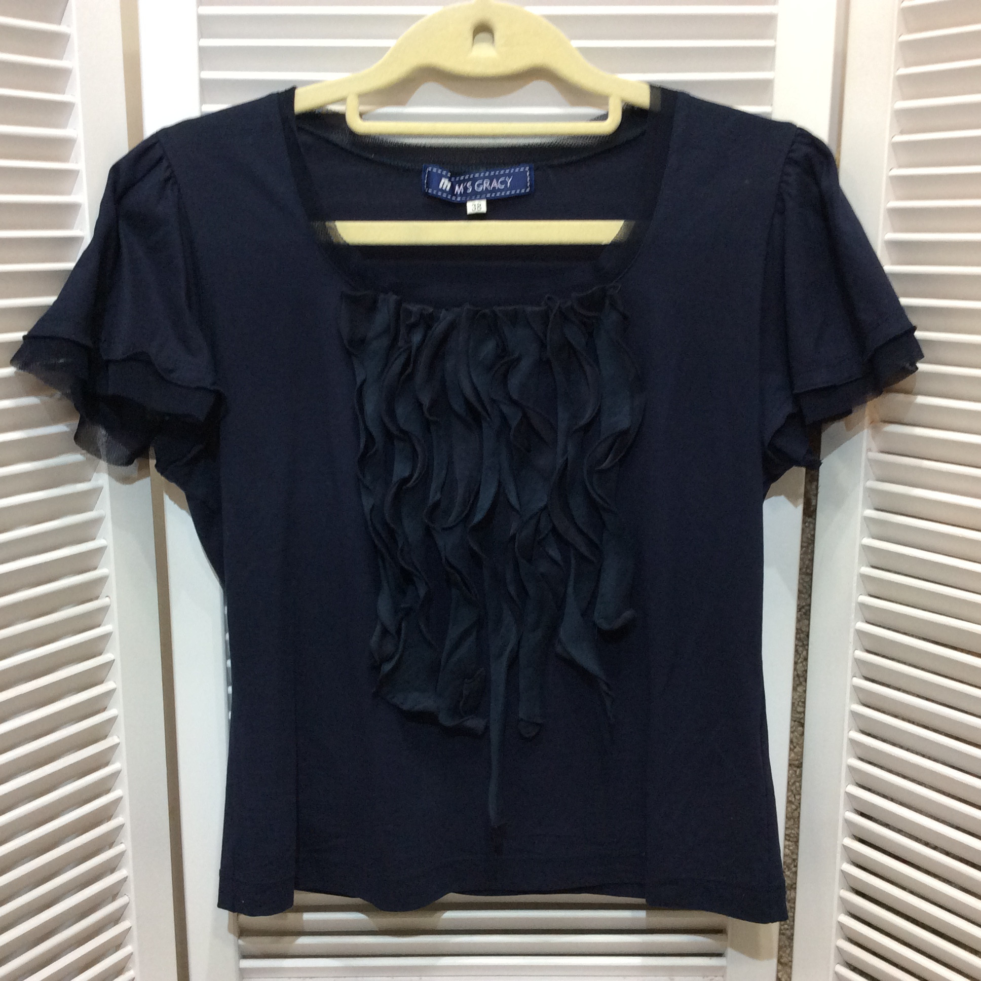 M'S GRACY エムズグレイシー レディース 半袖カットソー 38 ネイビー