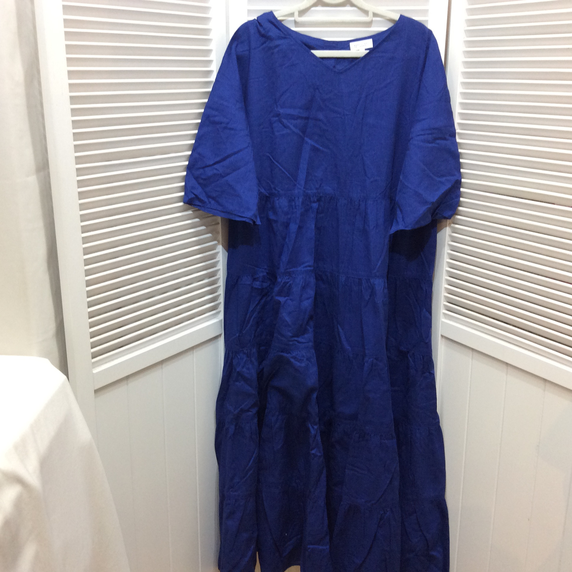 マッキントッシュフィー インナー付き ロングワンピース 38  ブルー  美品