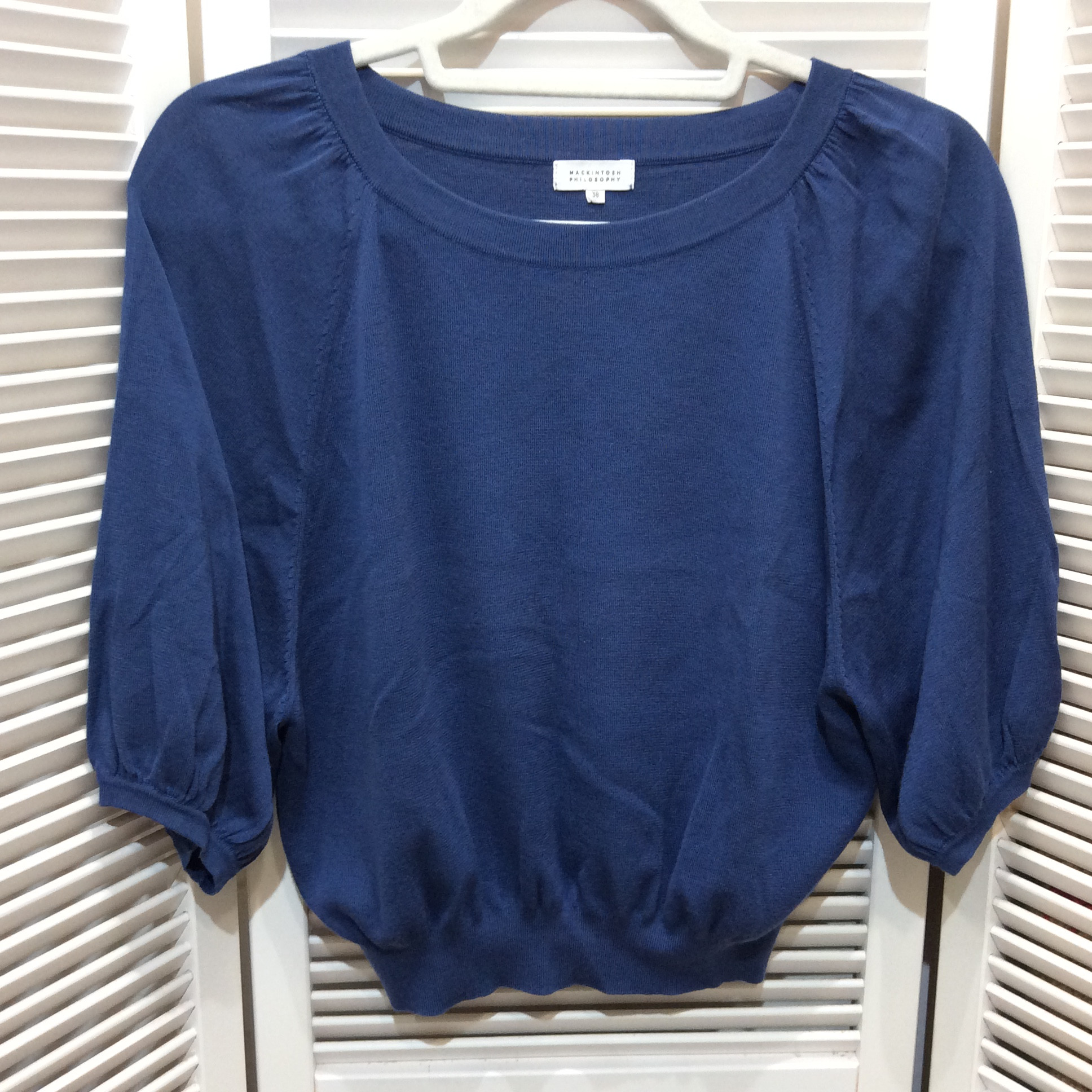 マッキントッシュフィー セーター 38    ブルー