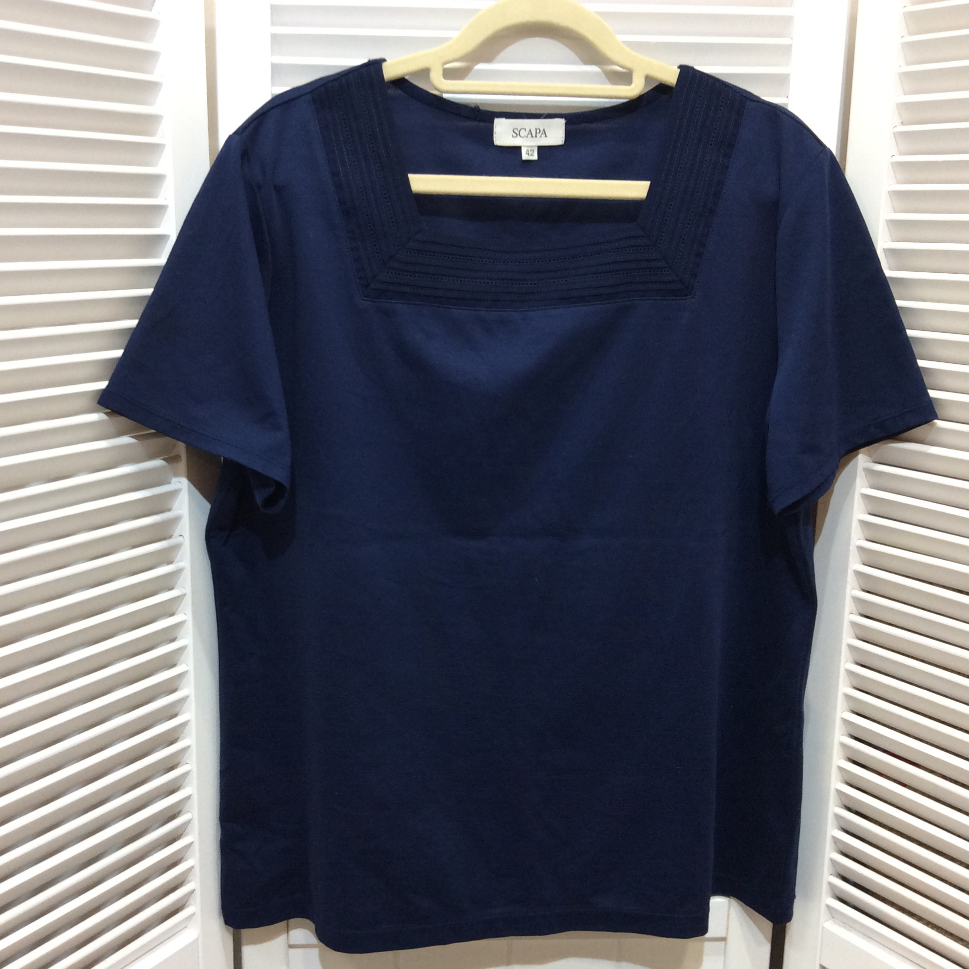 SCAPA スキャパ   カットソー 42 ネイビー  