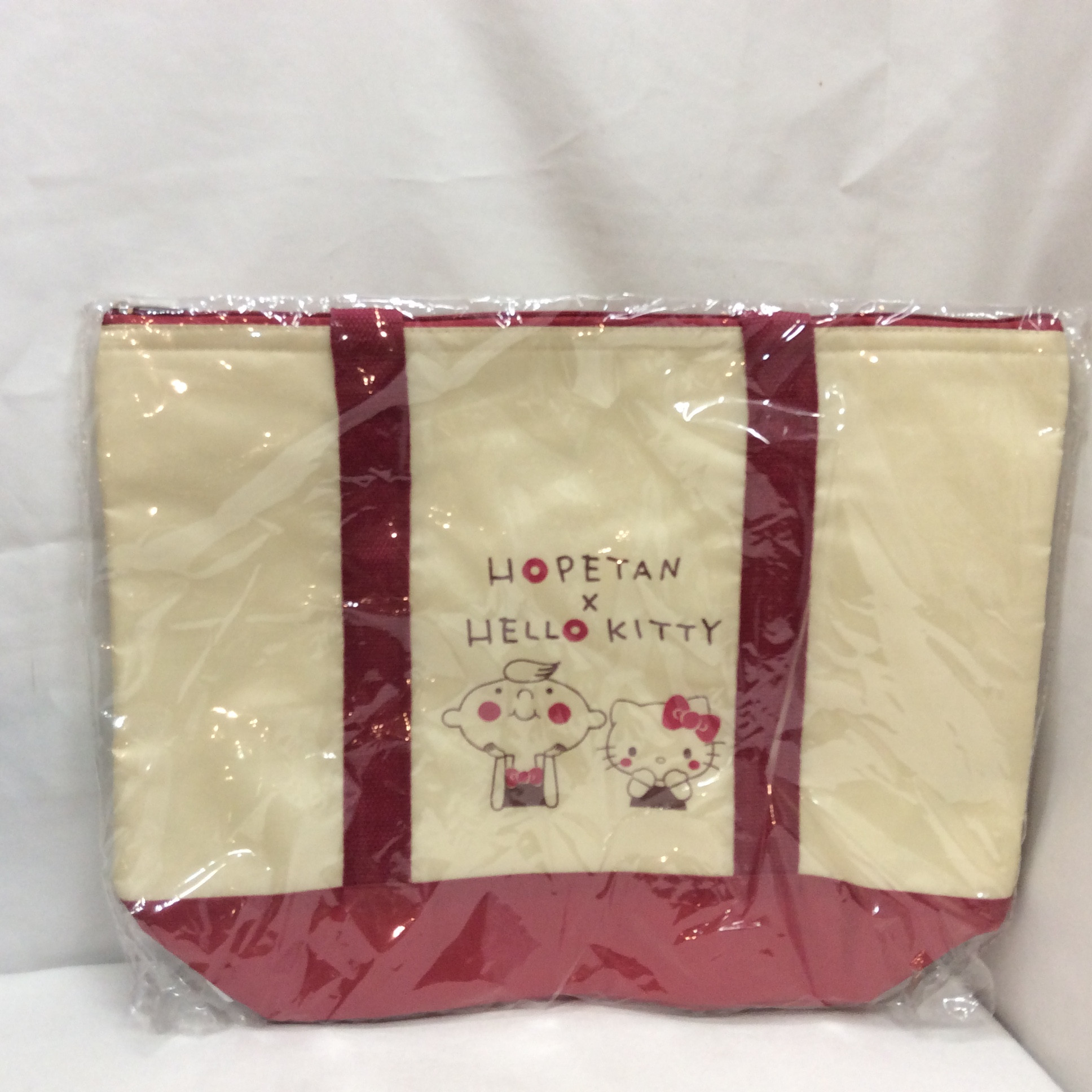 未使用 ほぺたん＆ハローキティ コラボ  保冷トートバッグ