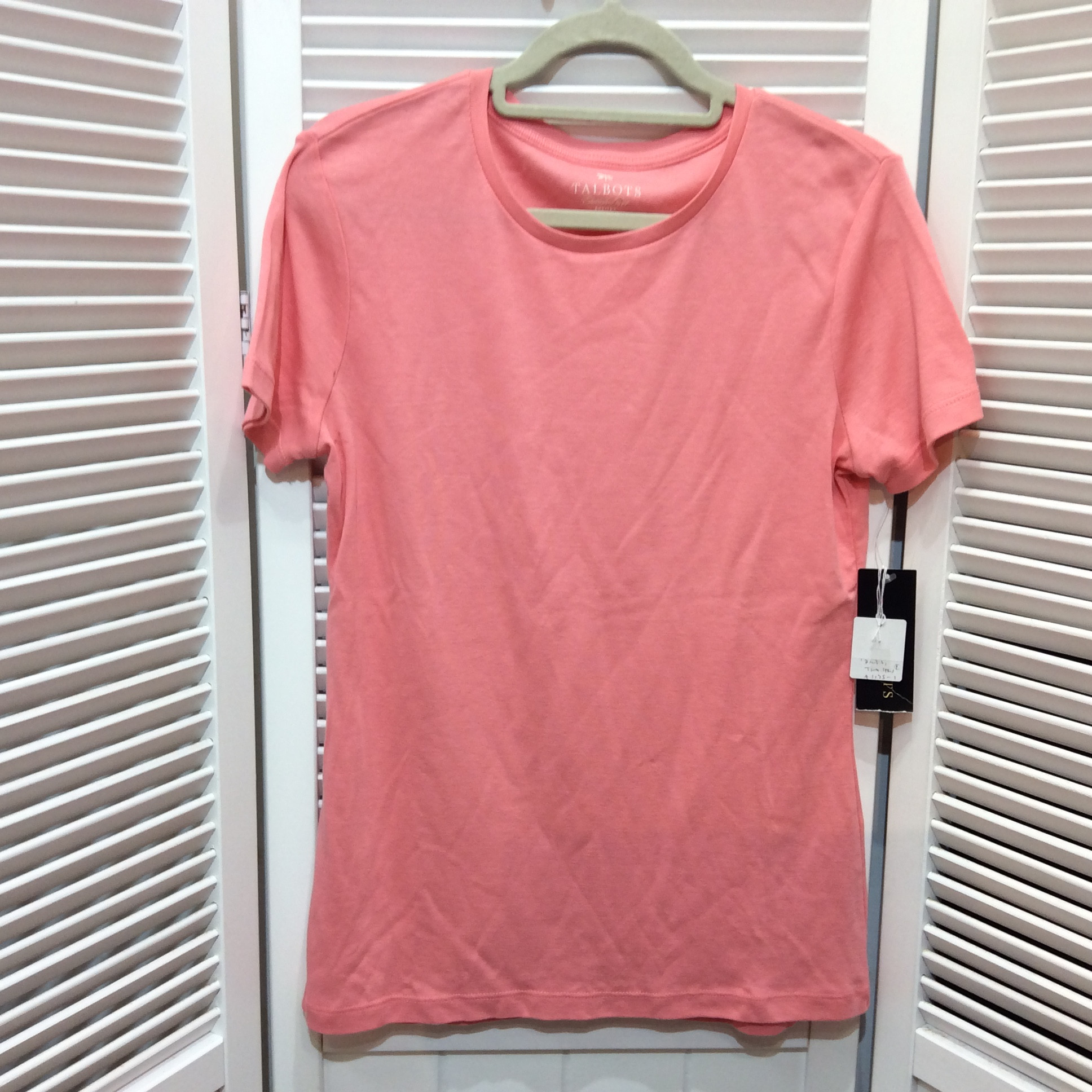 未使用 TALBOTS Tシャツ  S  ピンク  ※シミあり