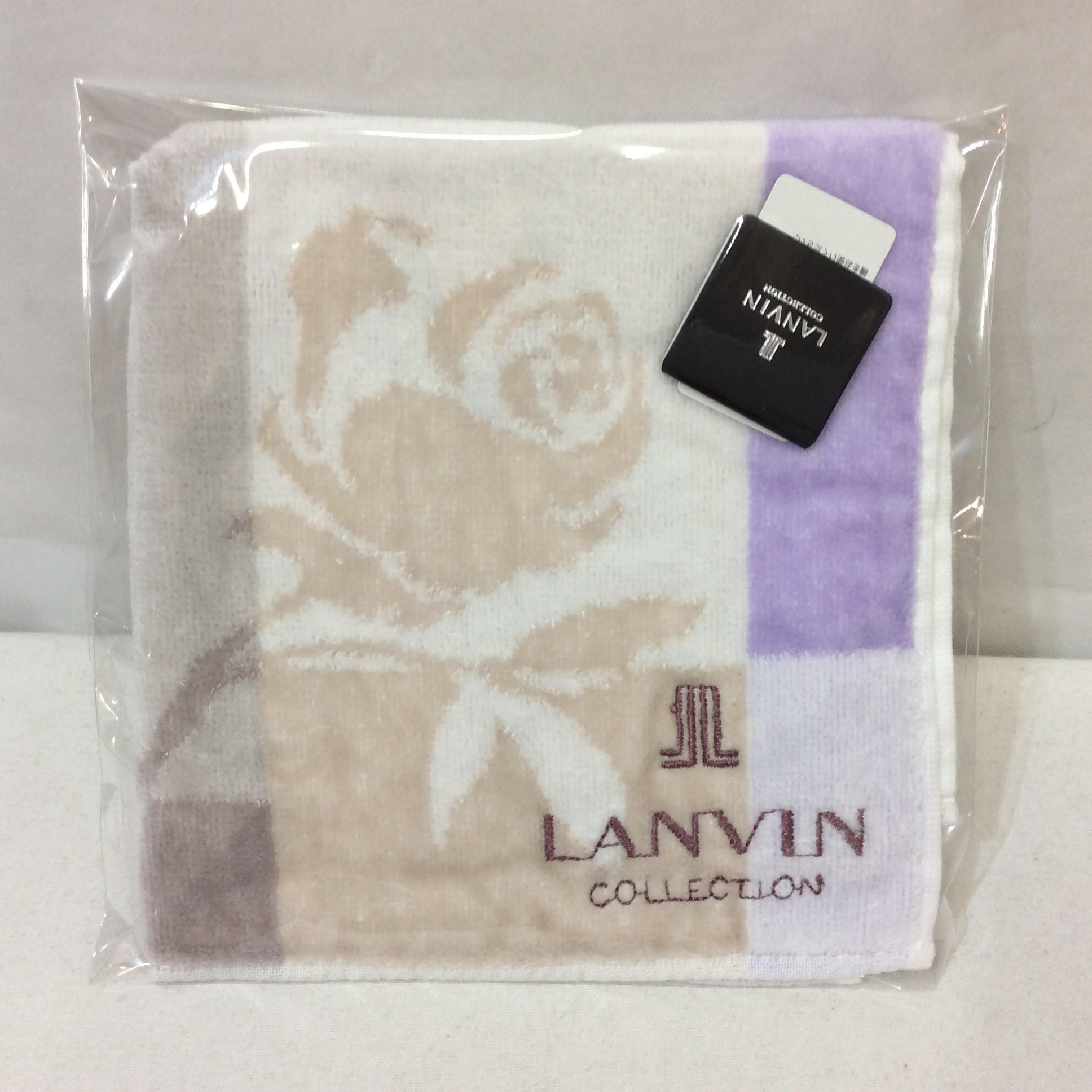 LANVIN ランバン タオルハンカチ パープル