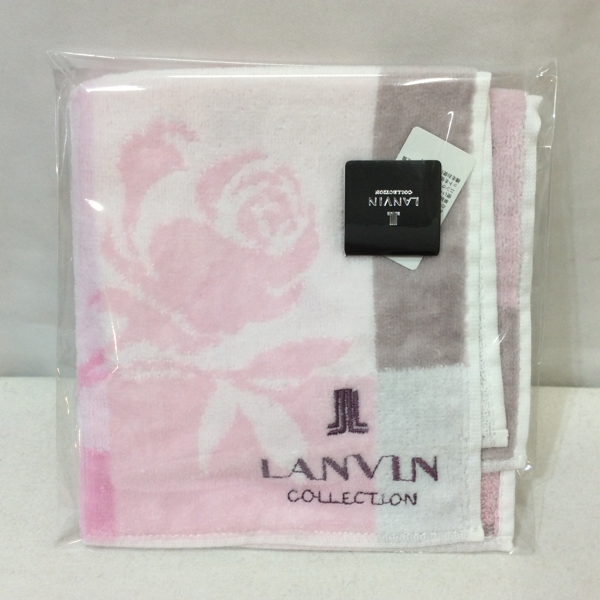 LANVIN ランバン タオルハンカチ ピンク