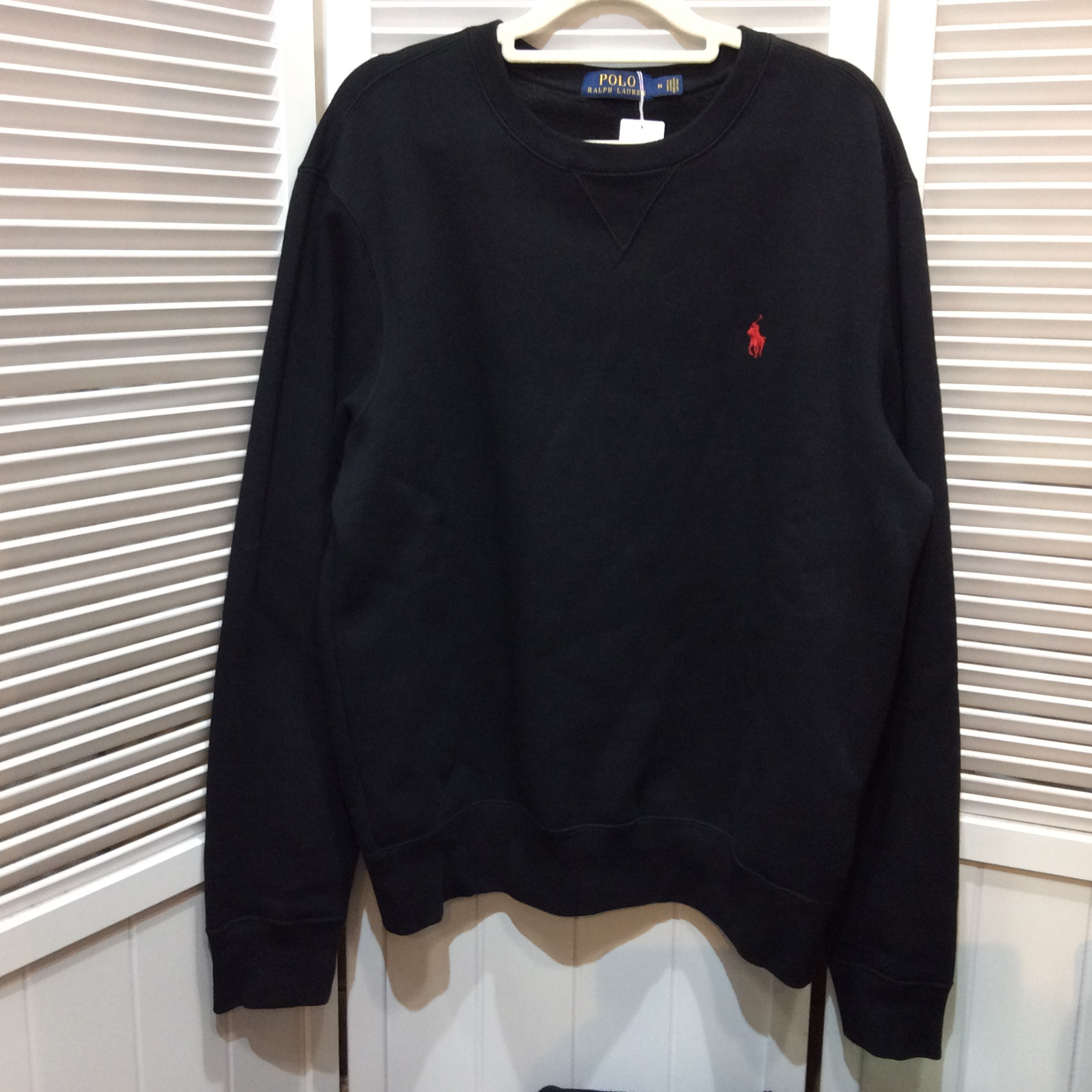 POLO ラルフローレン 裏起毛トレーナー  メンズ M ブラック  美品