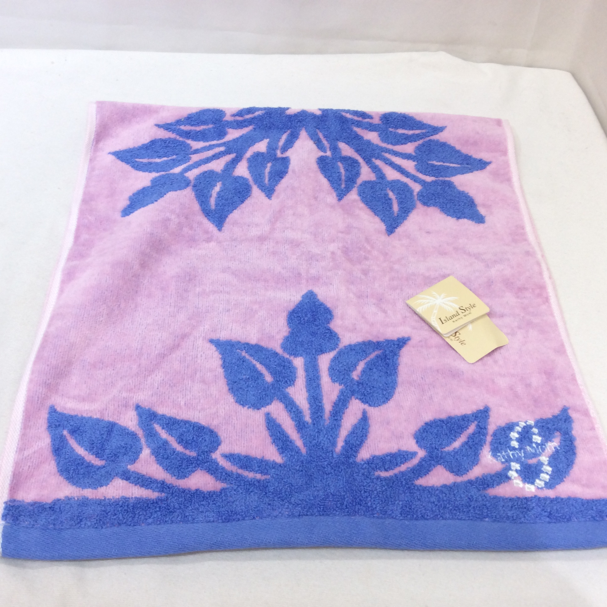未使用 キャッシーマム／QVC フェイスタオル パープル