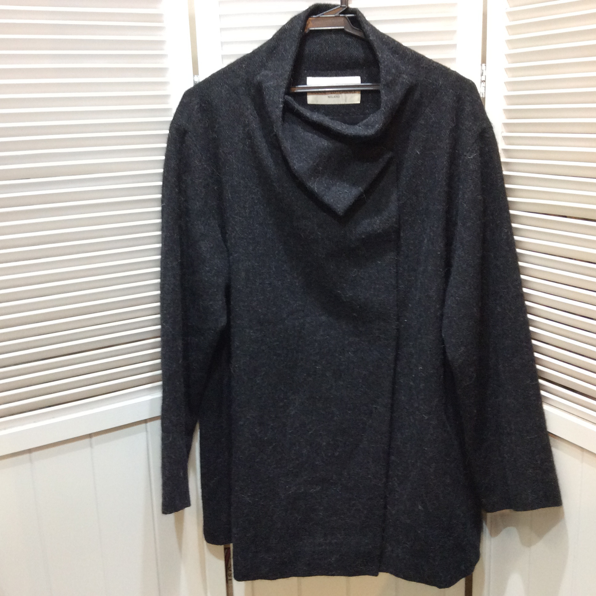 イトキン ウールコート  40 ダークグレー