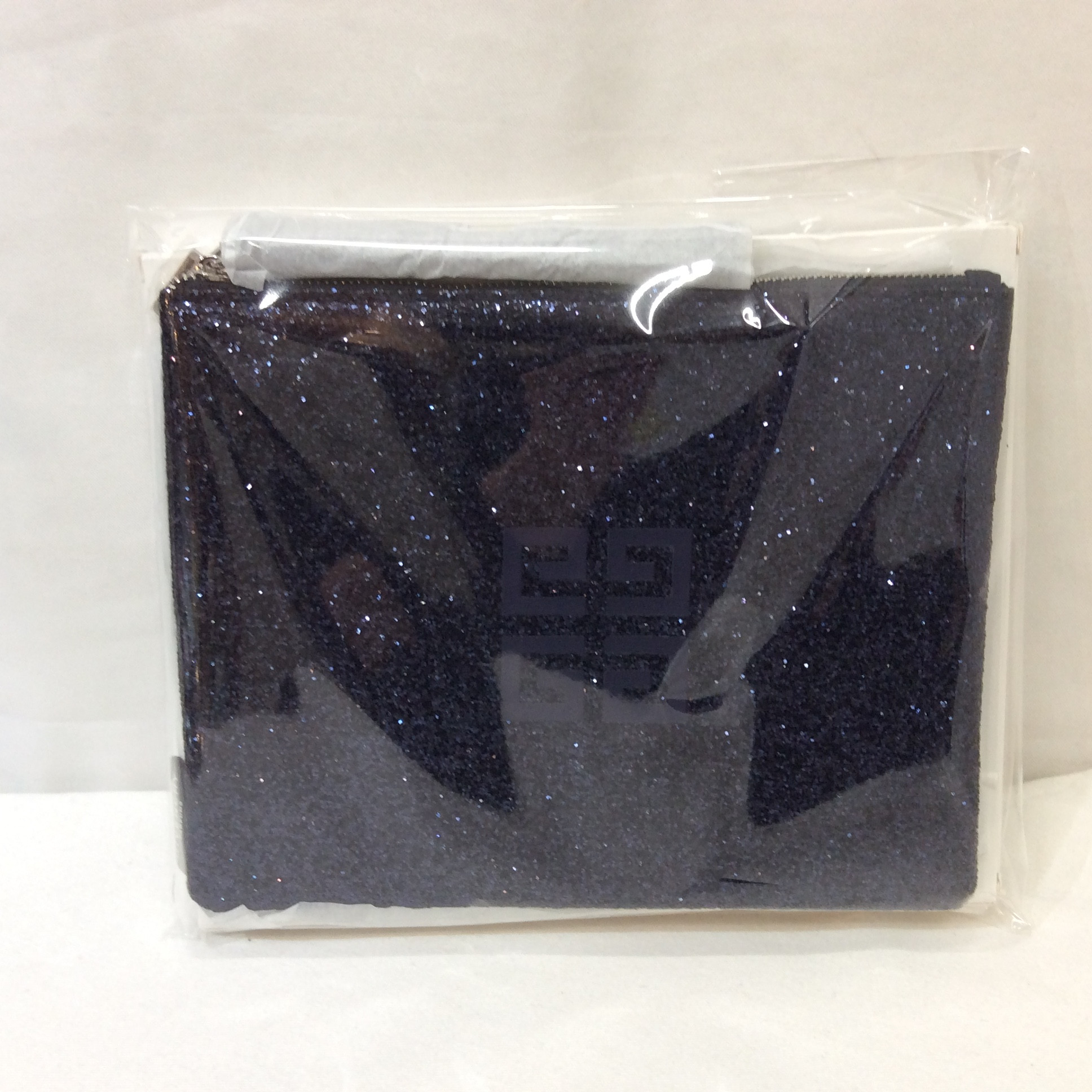 未使用 ジバンシー コスメ  ポーチ  非売品 ネイビーラメ