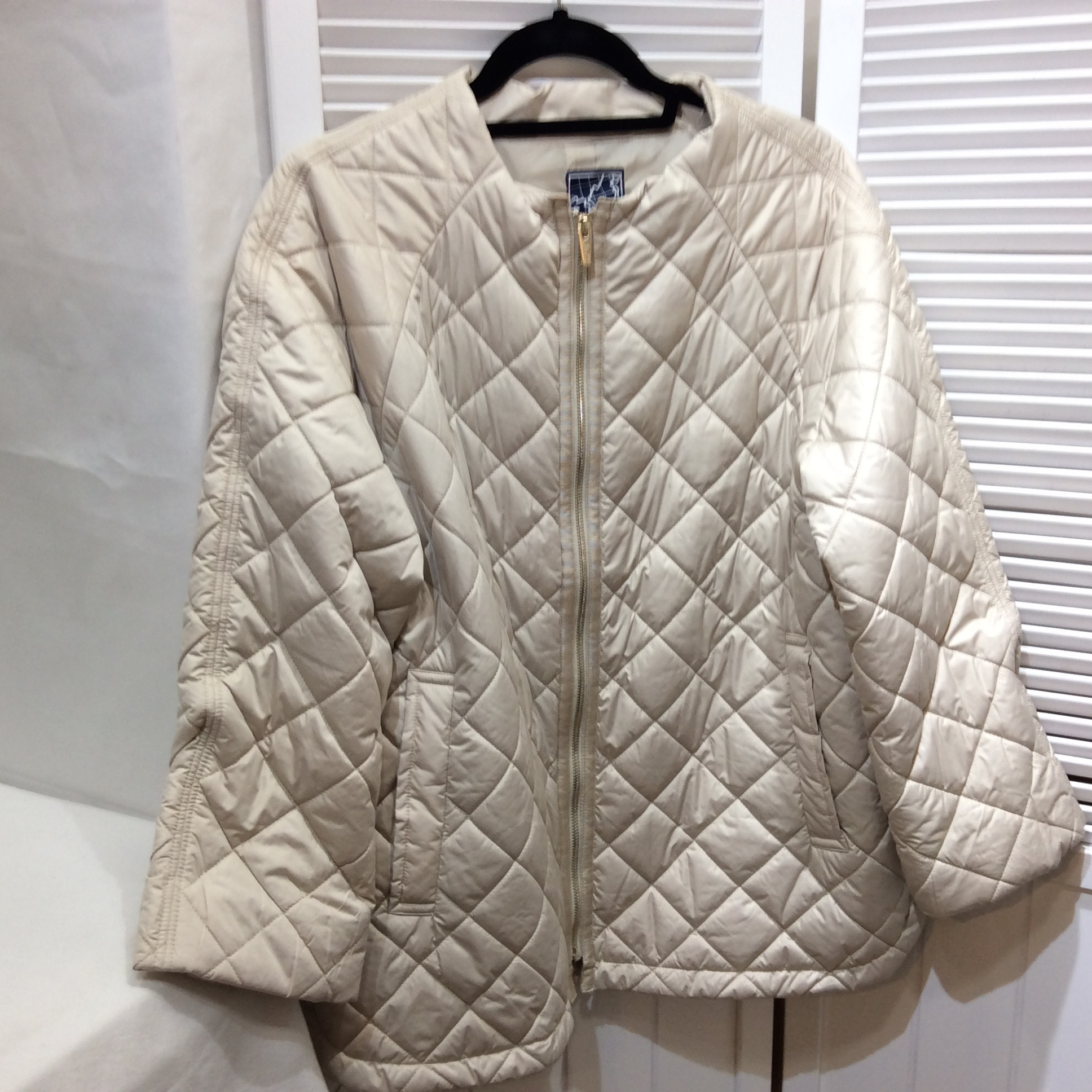 ジュンコシマダPART2 中綿コート  13号  アイボリー／キルティング