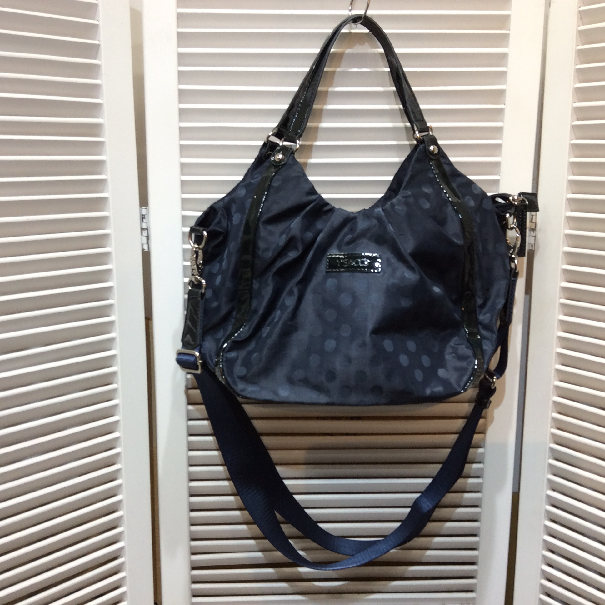 YSACCS 2WAYナイロンバッグ  ネイビー／ドット