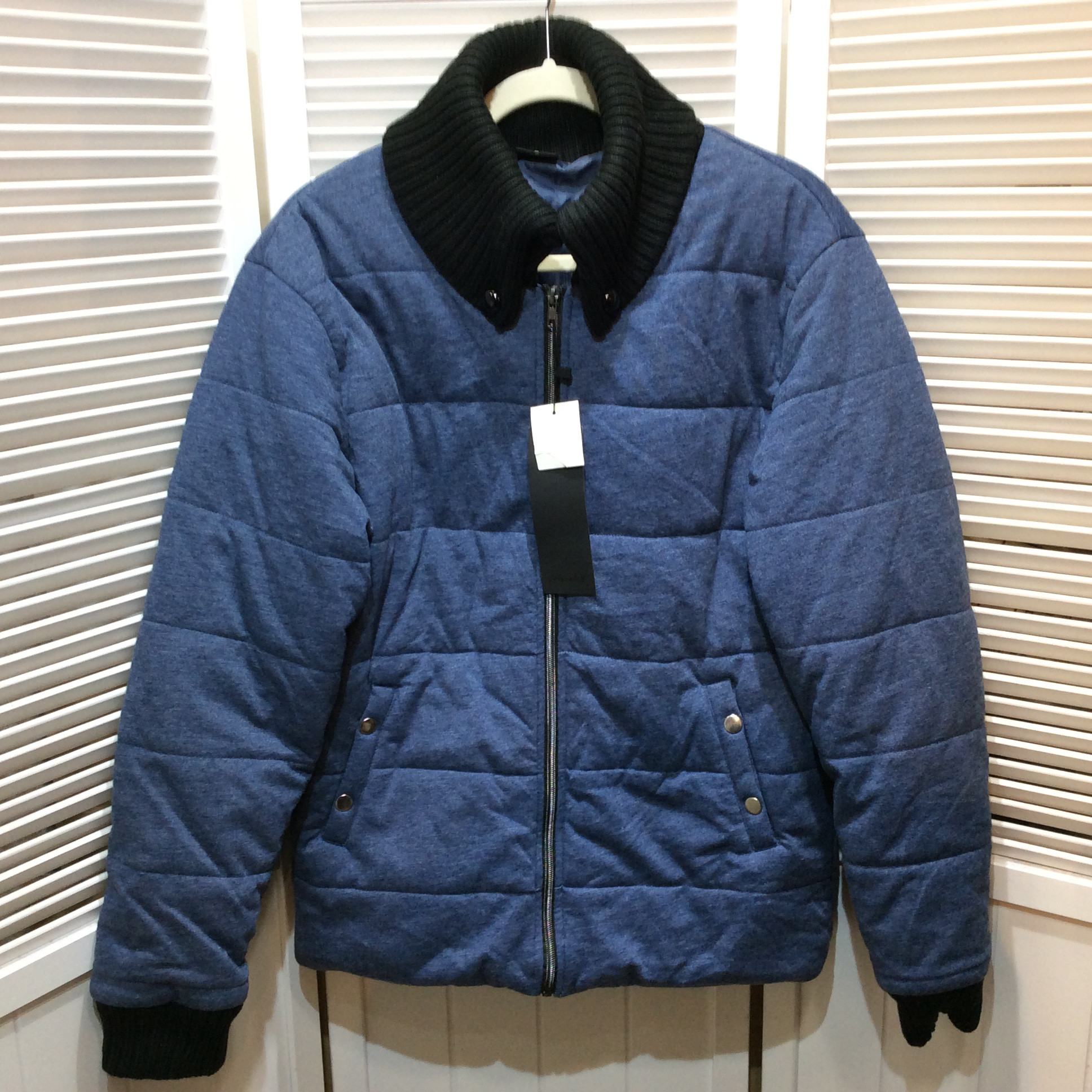 未使用☆SHISKY シスキー メンズ 中綿ジャケット L デニム風