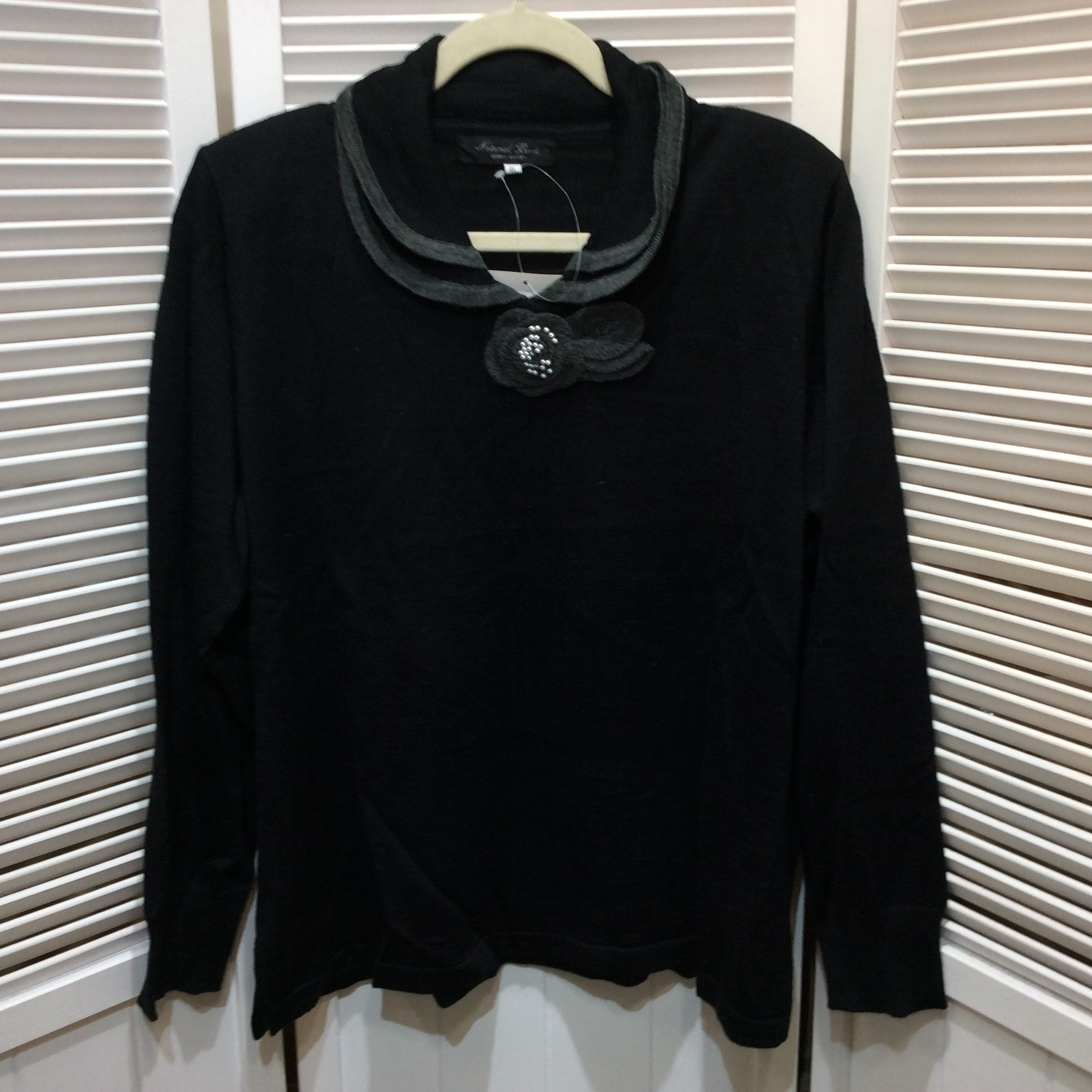 新品☆セーター 4L ブラック