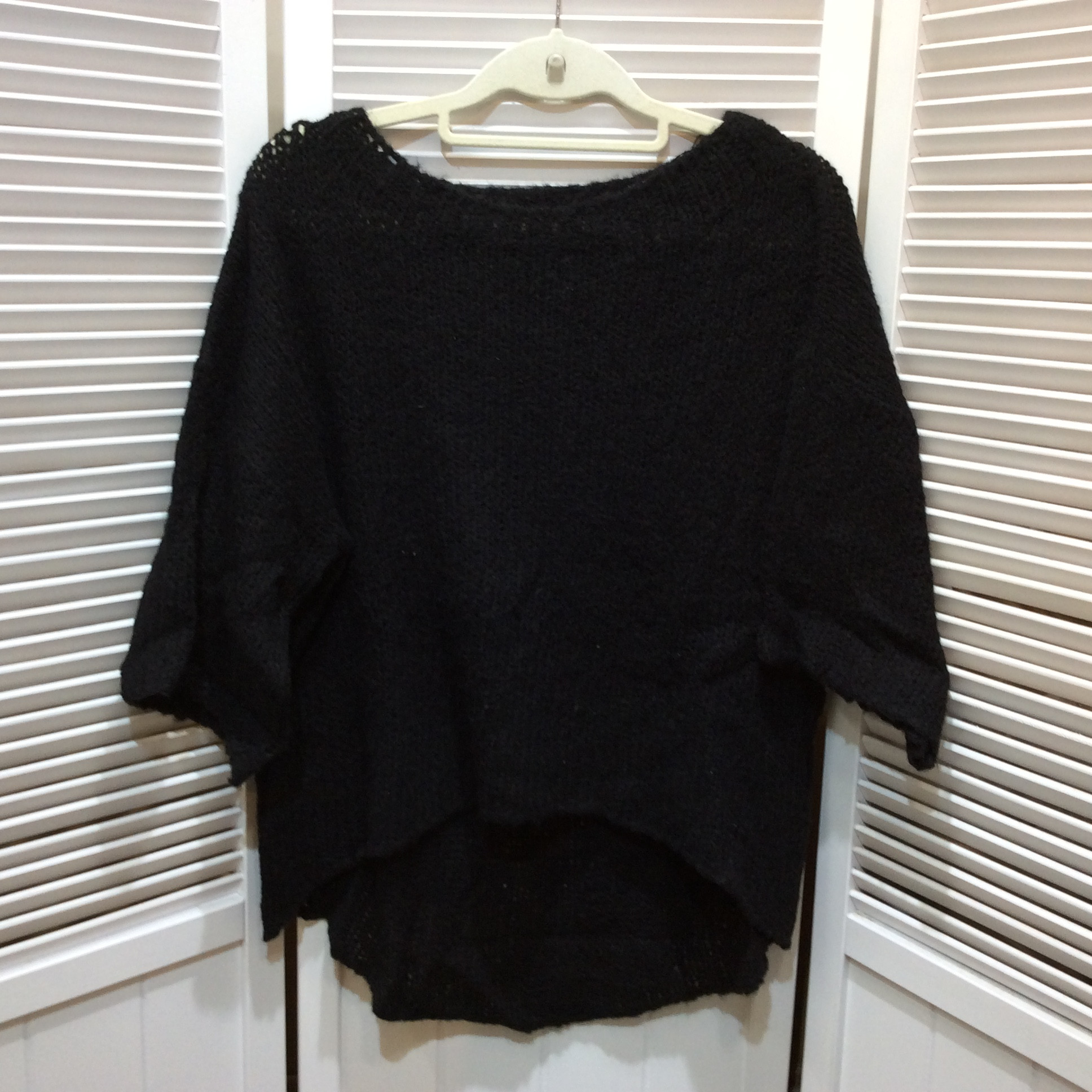 ZARA ザラ 半袖セーター M ブラック