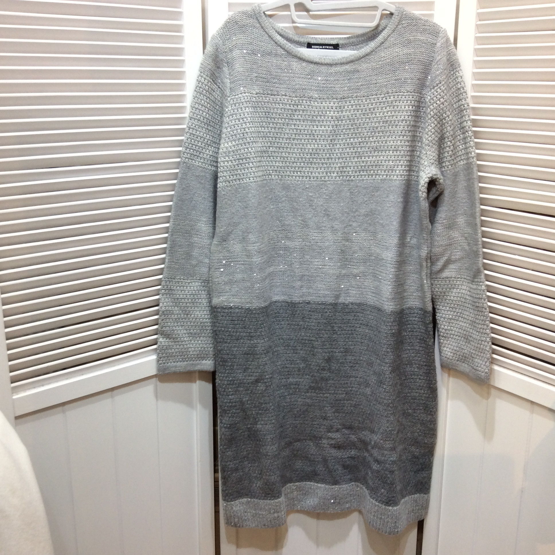 ソニアリキエル ニットチュニック  40 グレーラメ  美品