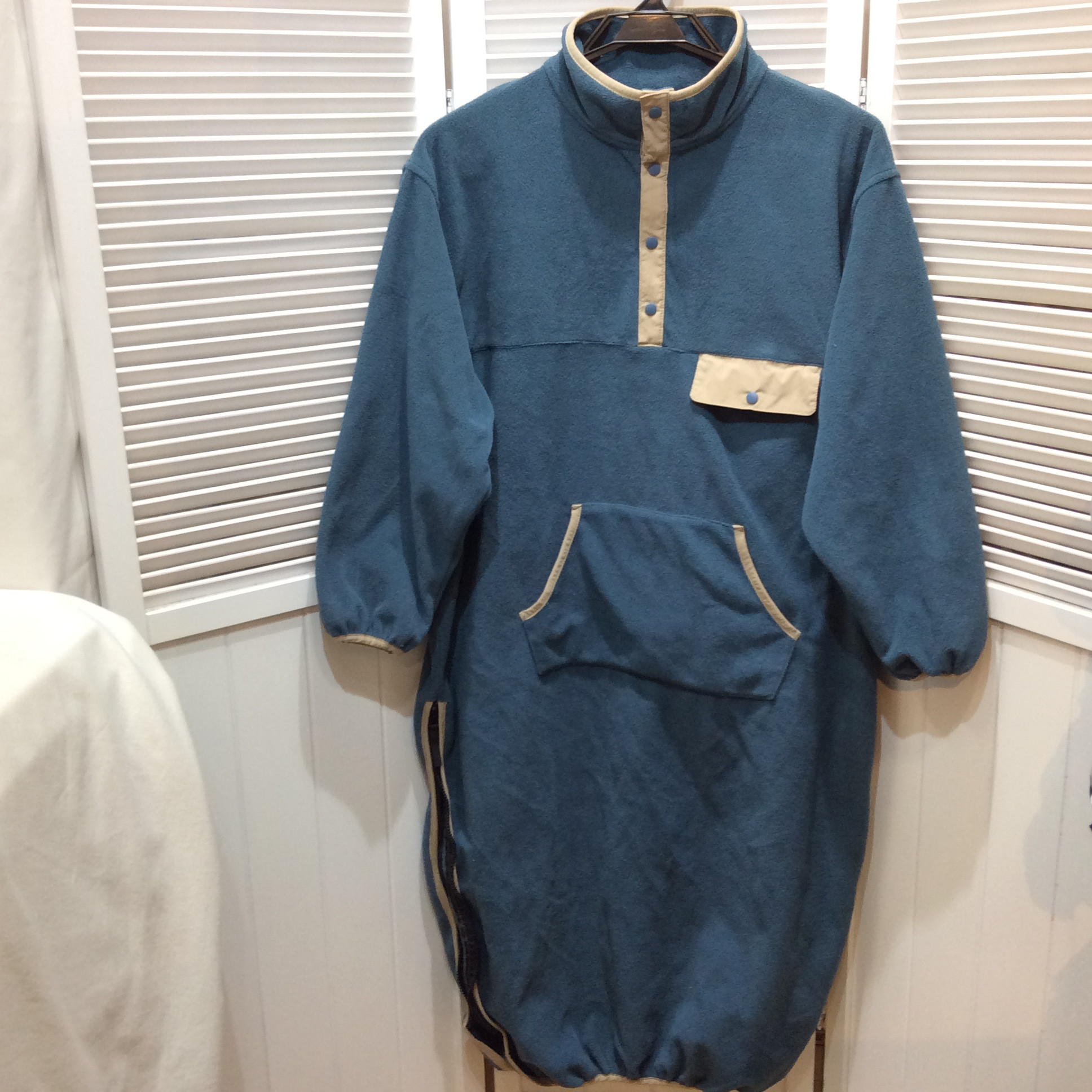 フリースワンピース  M  ブルー
