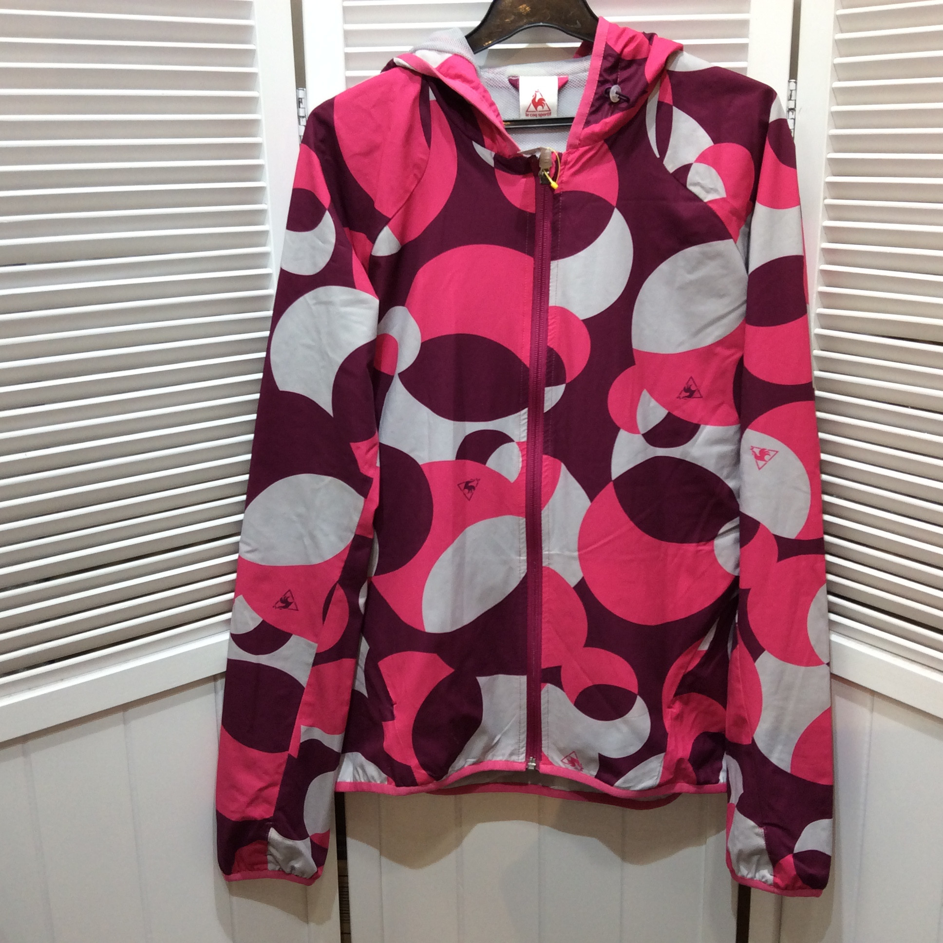 ルコックスポルティフ   パーカー  M  ピンク柄  美品
