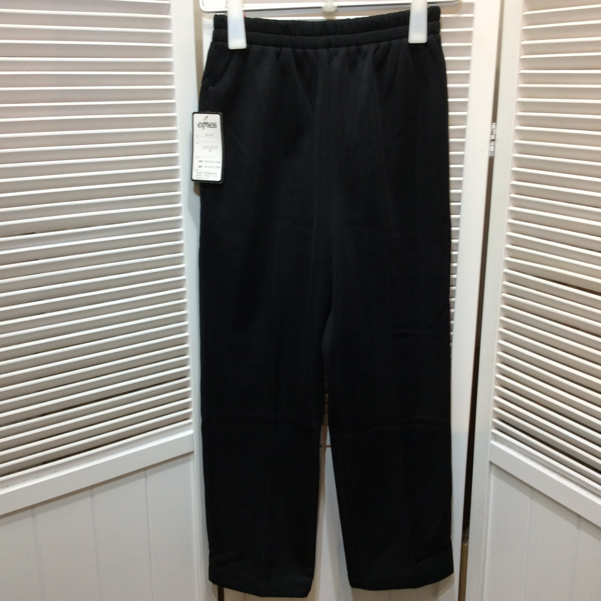 未使用☆裏起毛パンツ M ブラック