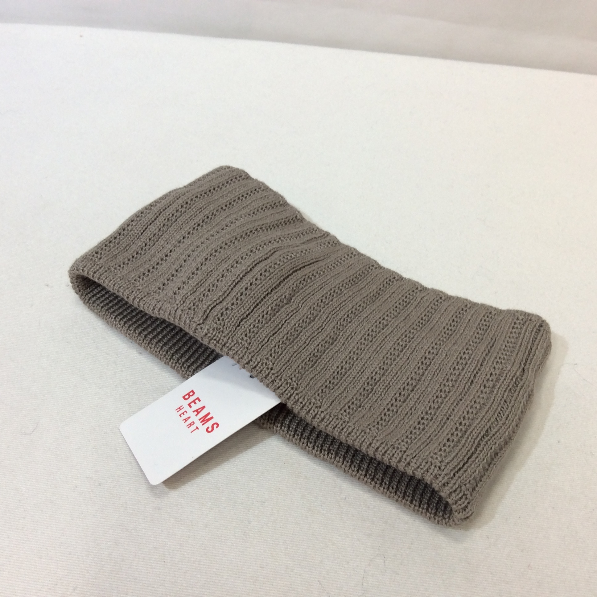 未使用 ビームス ニット ヘアバンド  ベージュ