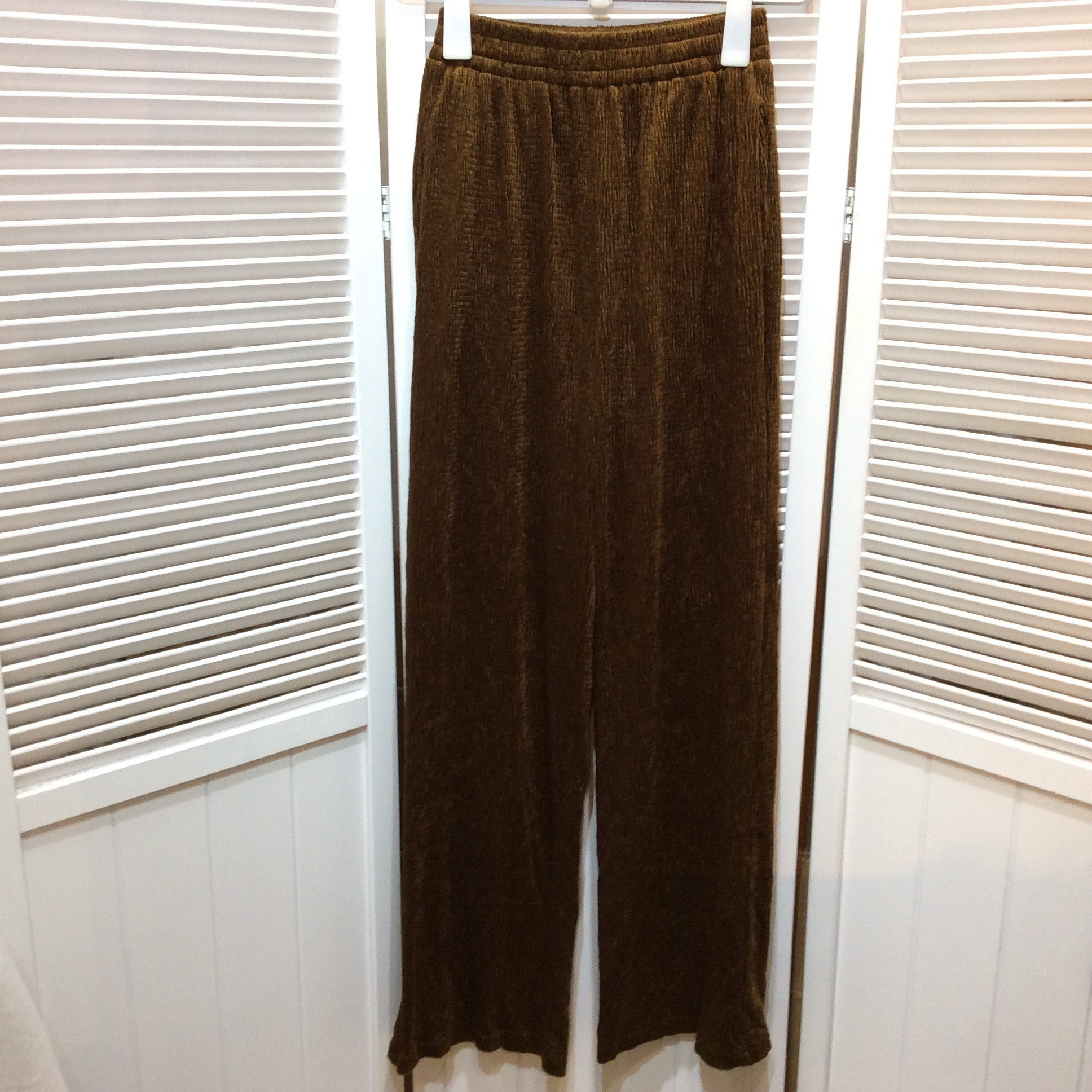 未使用☆Shelly island シェリーアイランド レディース パンツ F フリーサイズ ブラウン