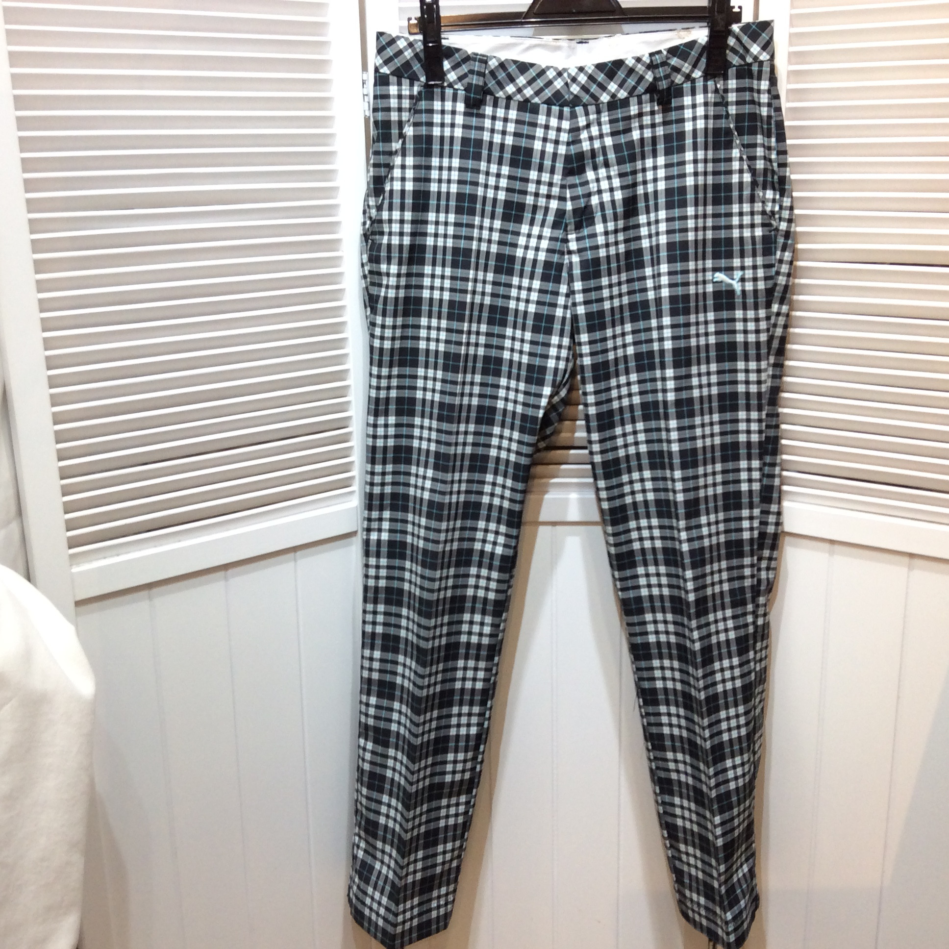 プーマ ゴルフパンツ L  チェック柄