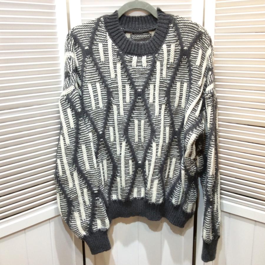 新品☆3s4you レディース セーター M~L グレー×ホワイト