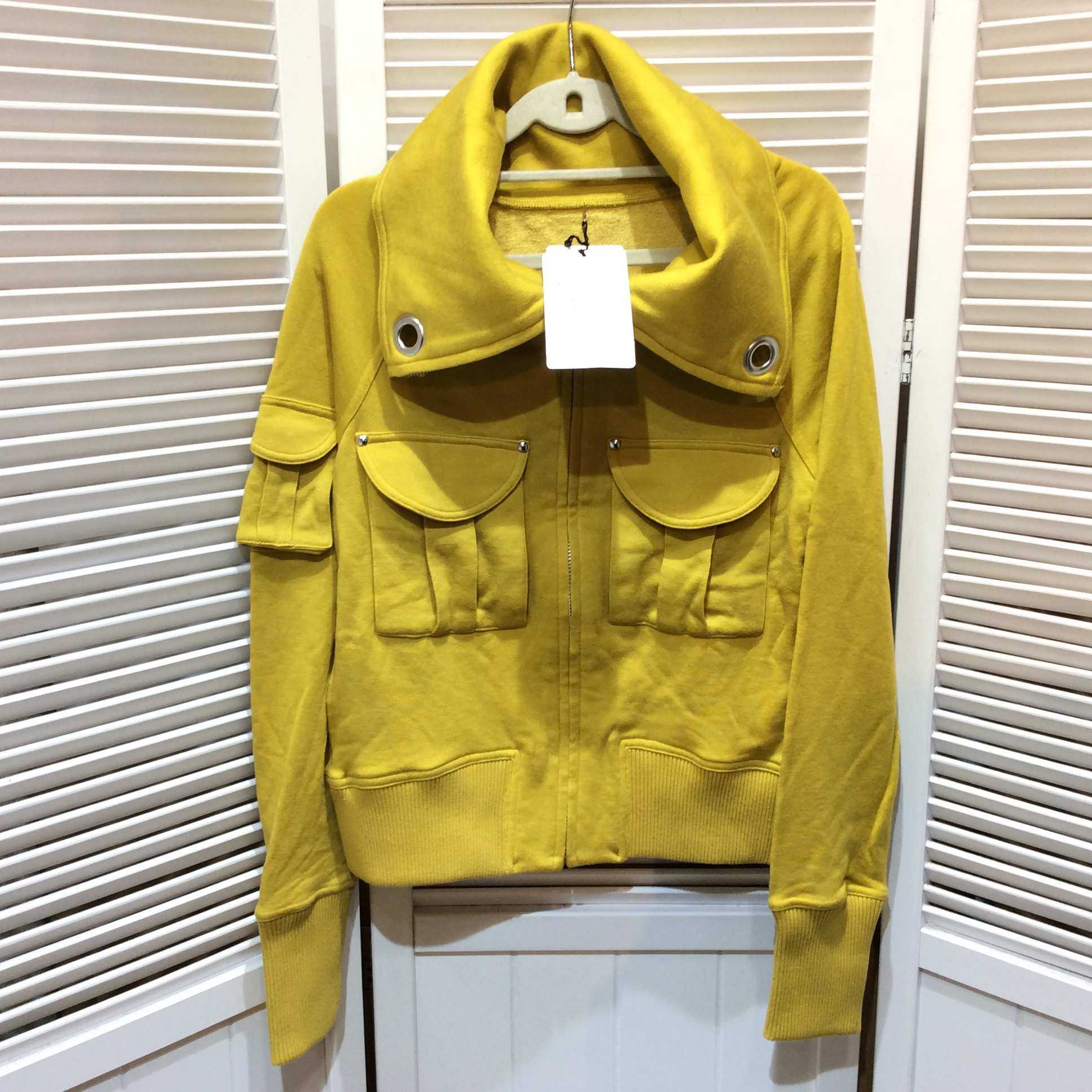 未使用☆INTERPLANET インタープラネット ジップアップ 02 マスタード ファスナージャケット