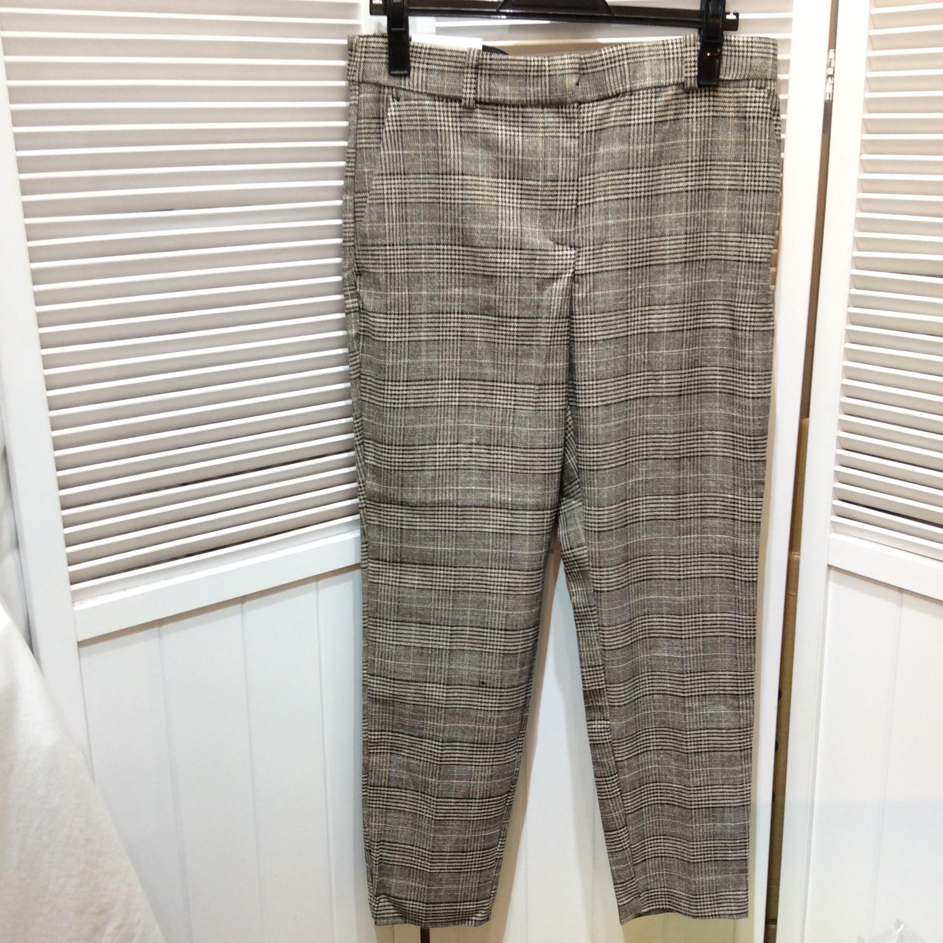 未使用 Ｈ＆M パンツ  茶／格子柄