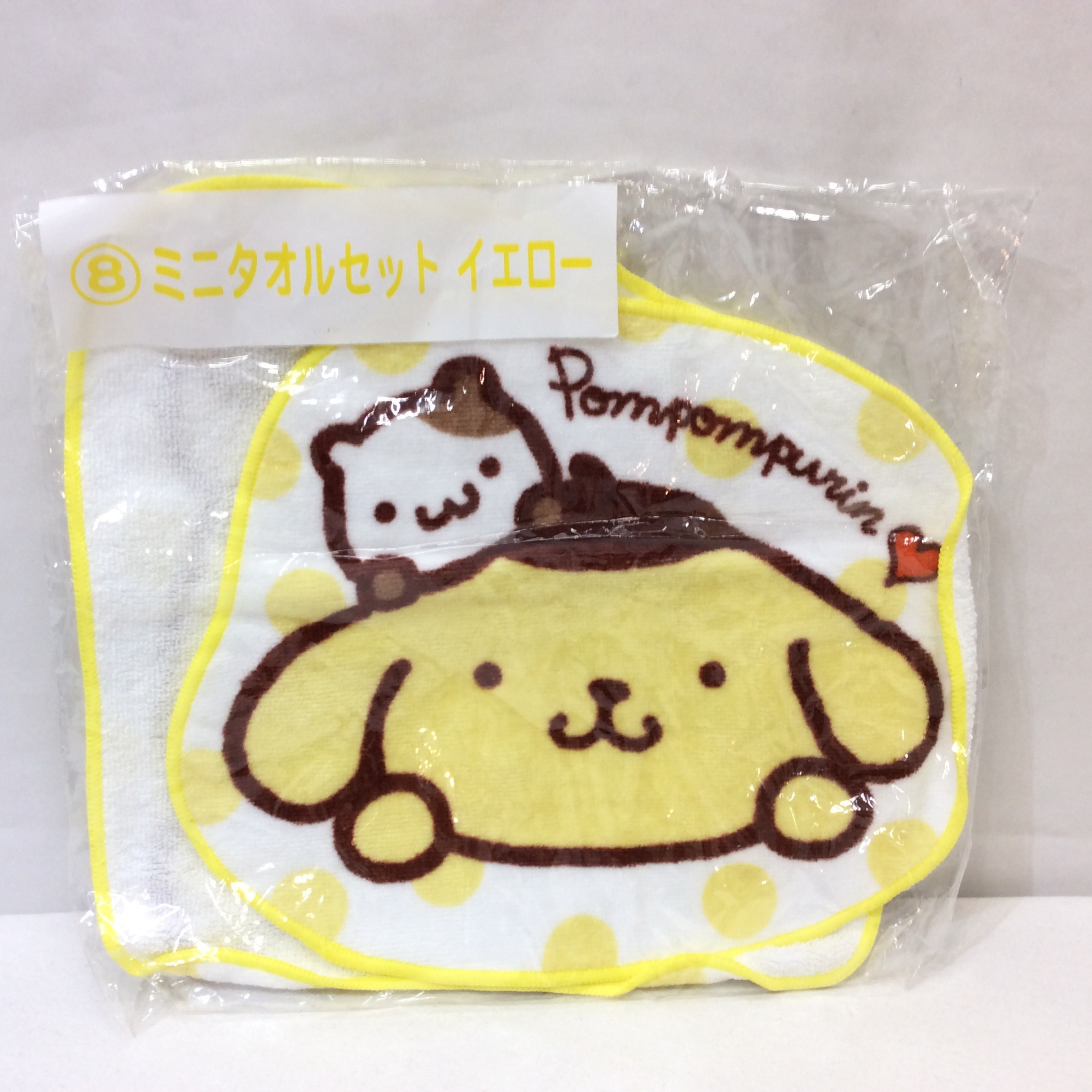 未使用☆ポムポムプリン ミニタオルセット サンリオ当たりくじ