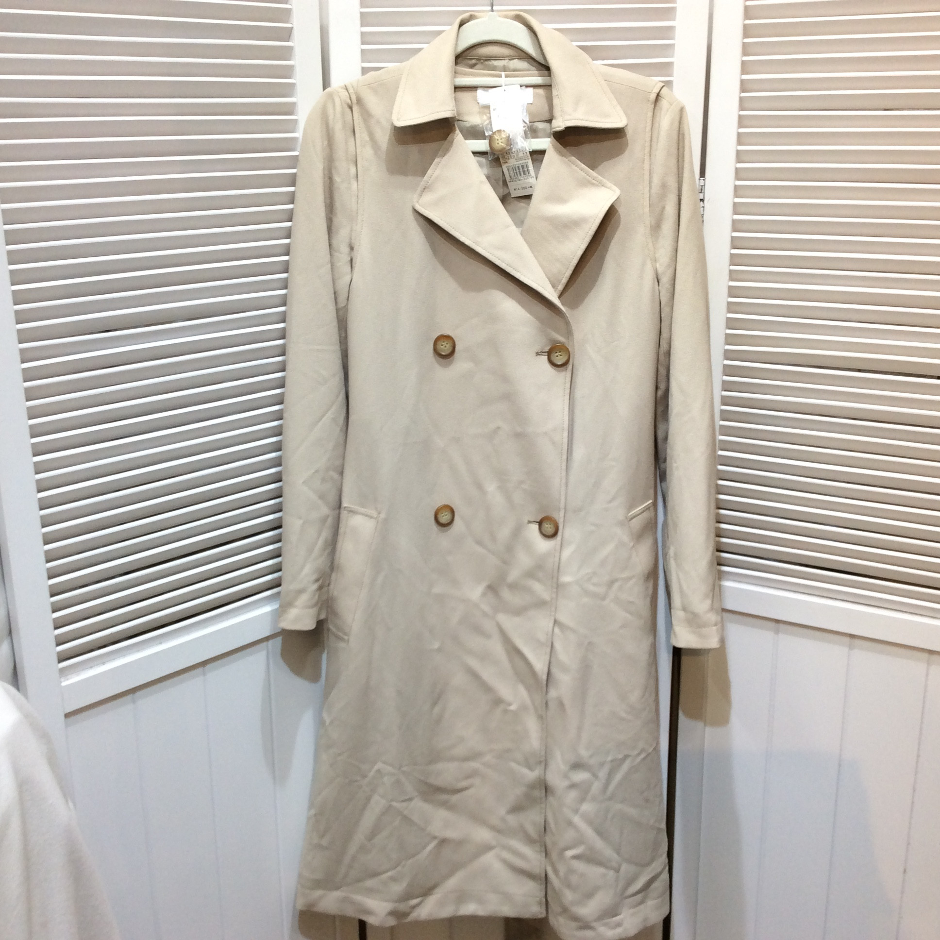 未使用☆ゴールデンベア レディース アンサンブルコート M ベージュ