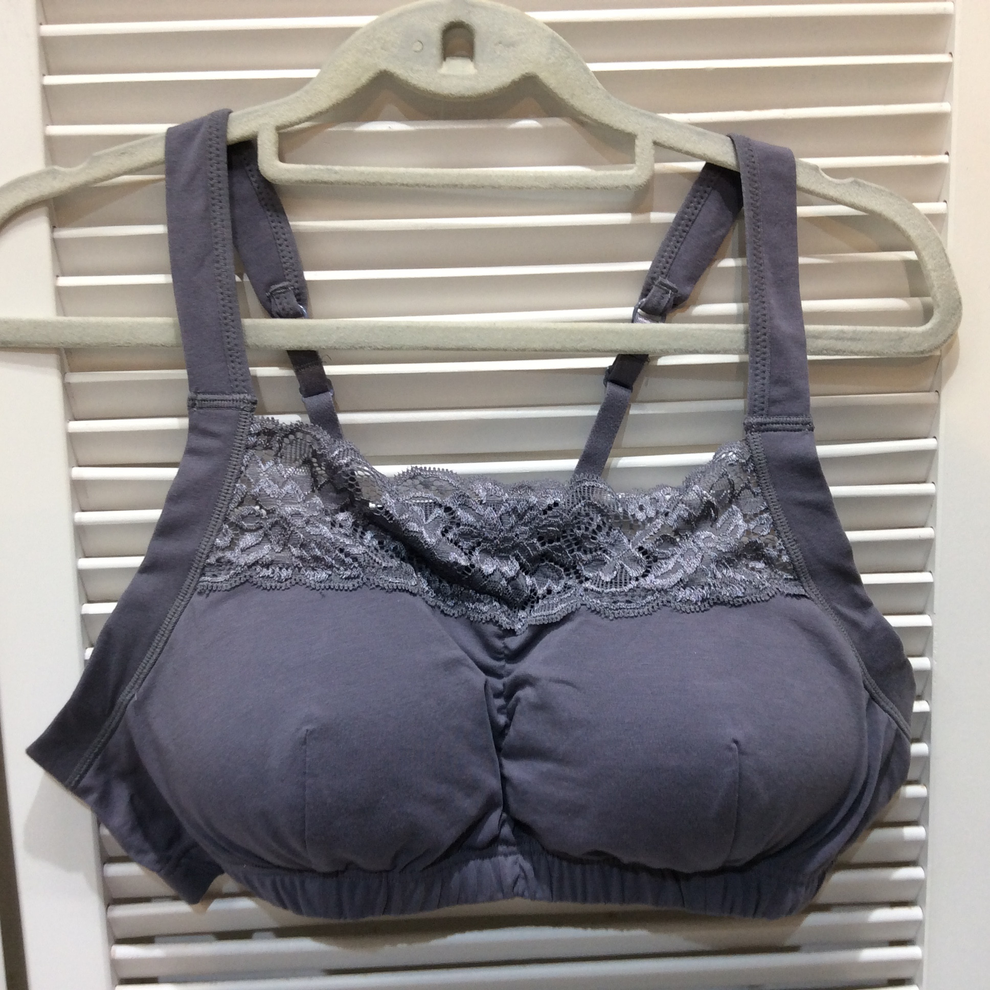 新品 ソフトカップブラ  サイズL  ラベンダー