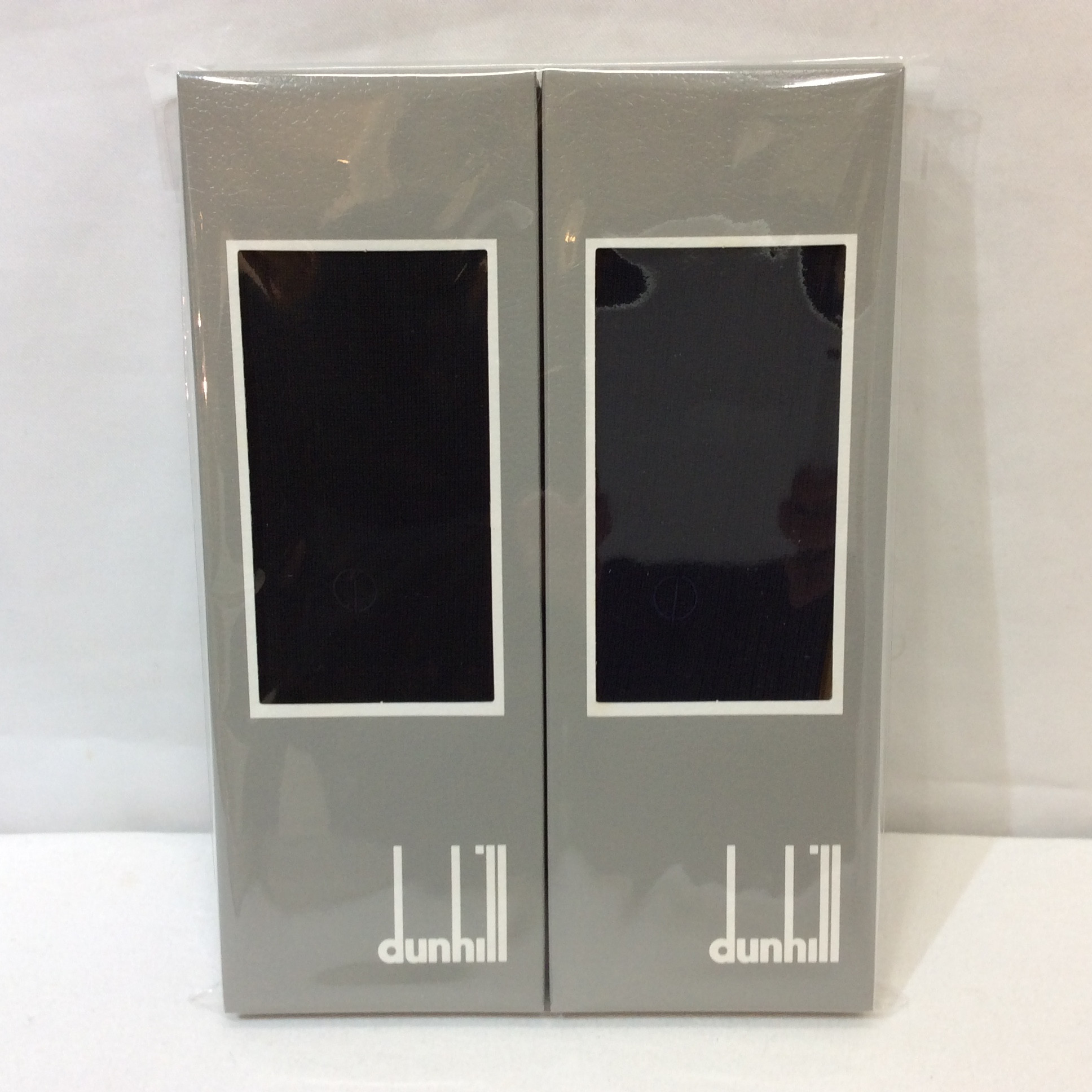 未使用 ダンヒル メンズソックス 2足組 ブラック×ブラック