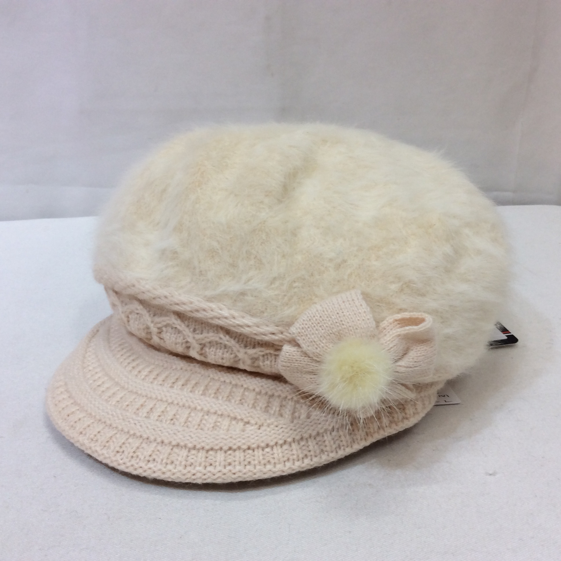 値下げ❗️新品☆3s4you ミンク付き 帽子 アイボリー