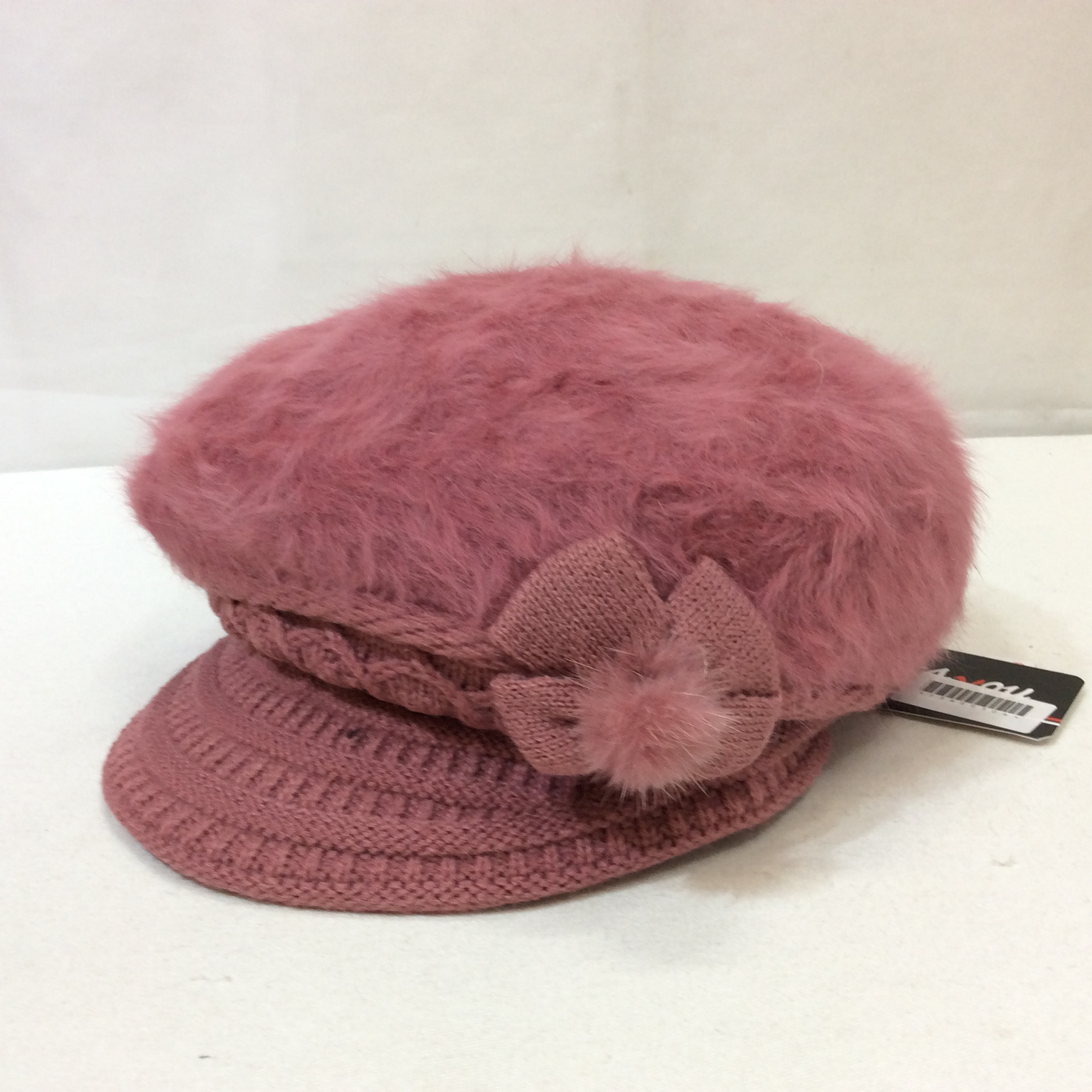 値下げ❗️新品☆3s4you ミンク付き 帽子 ピンク系