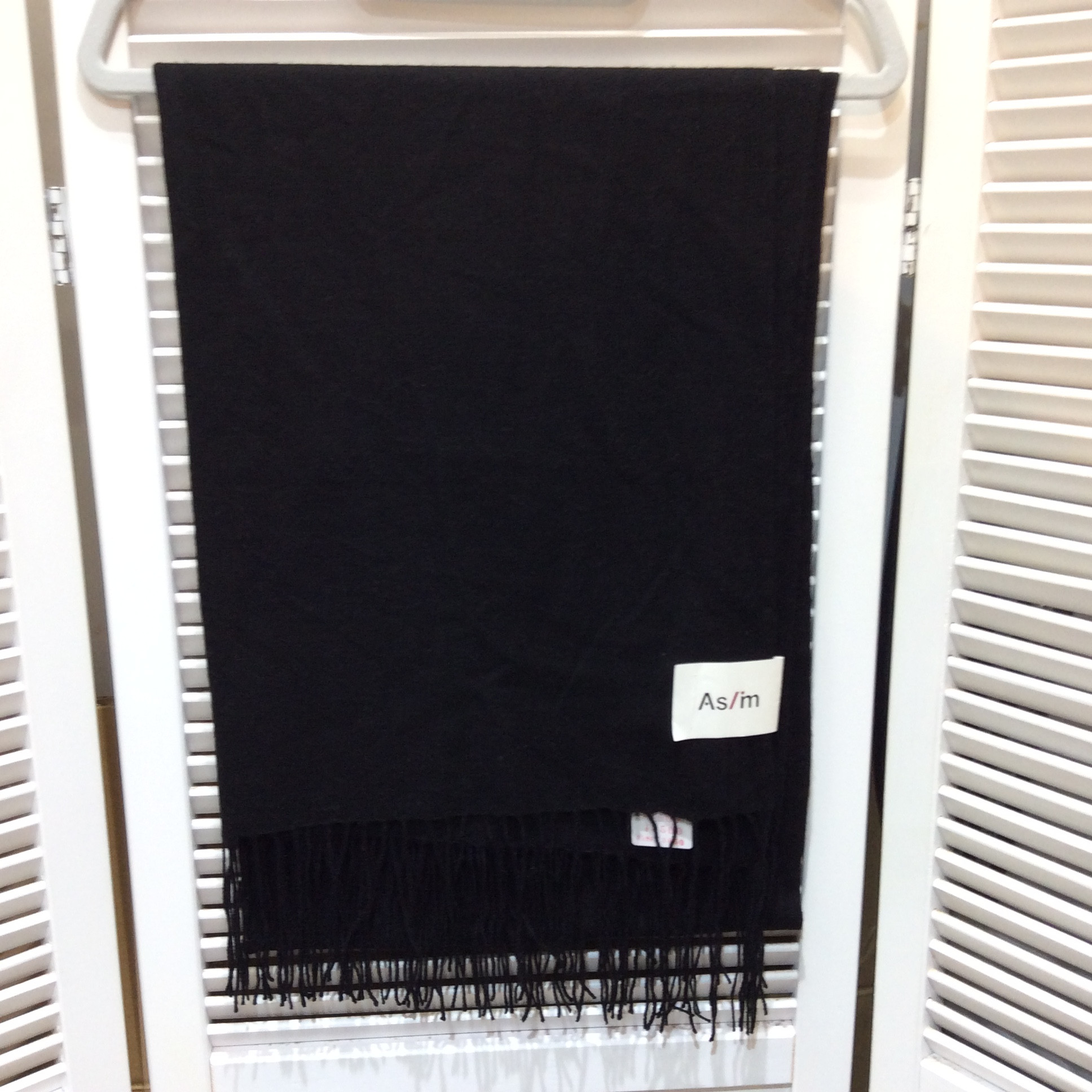 値下げ❗️MOONBAT ムーンバット カシミヤストール ブラック