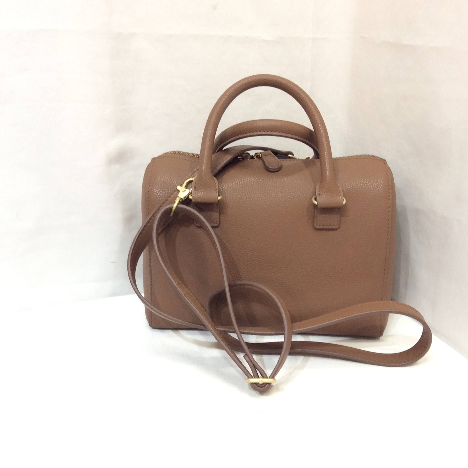 ユニクロ ショルダー付き合皮バッグ  ブラウン  美品