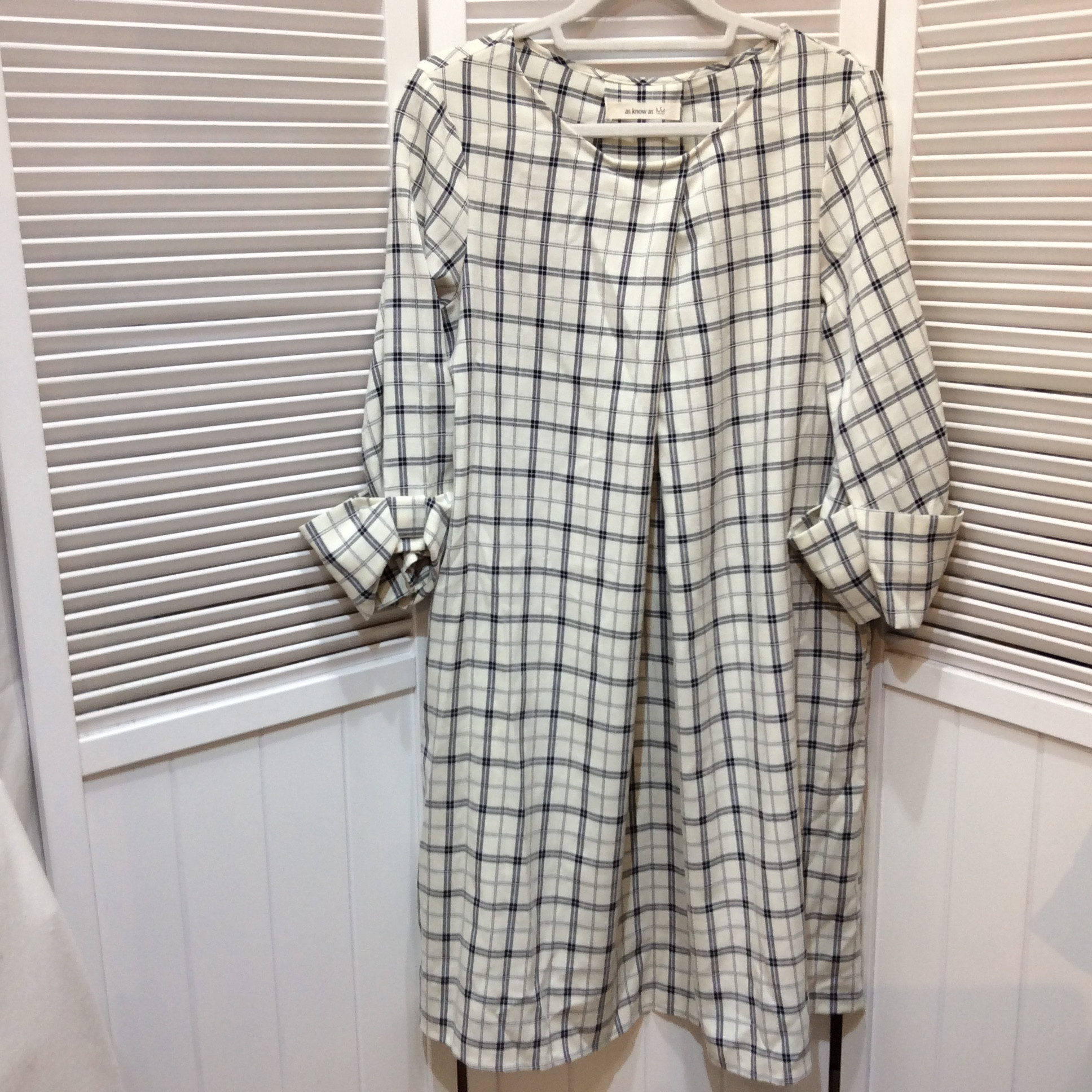 アズノウアズ    チュニック フリーサイズ   チェック柄