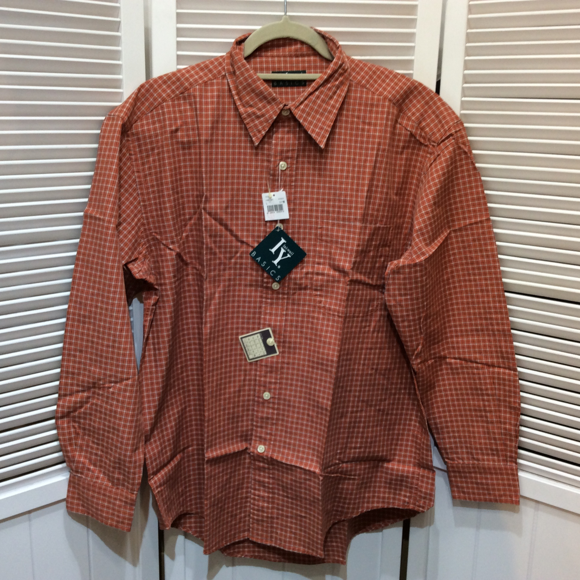 未使用☆IY BASICS メンズ 長袖シャツ L