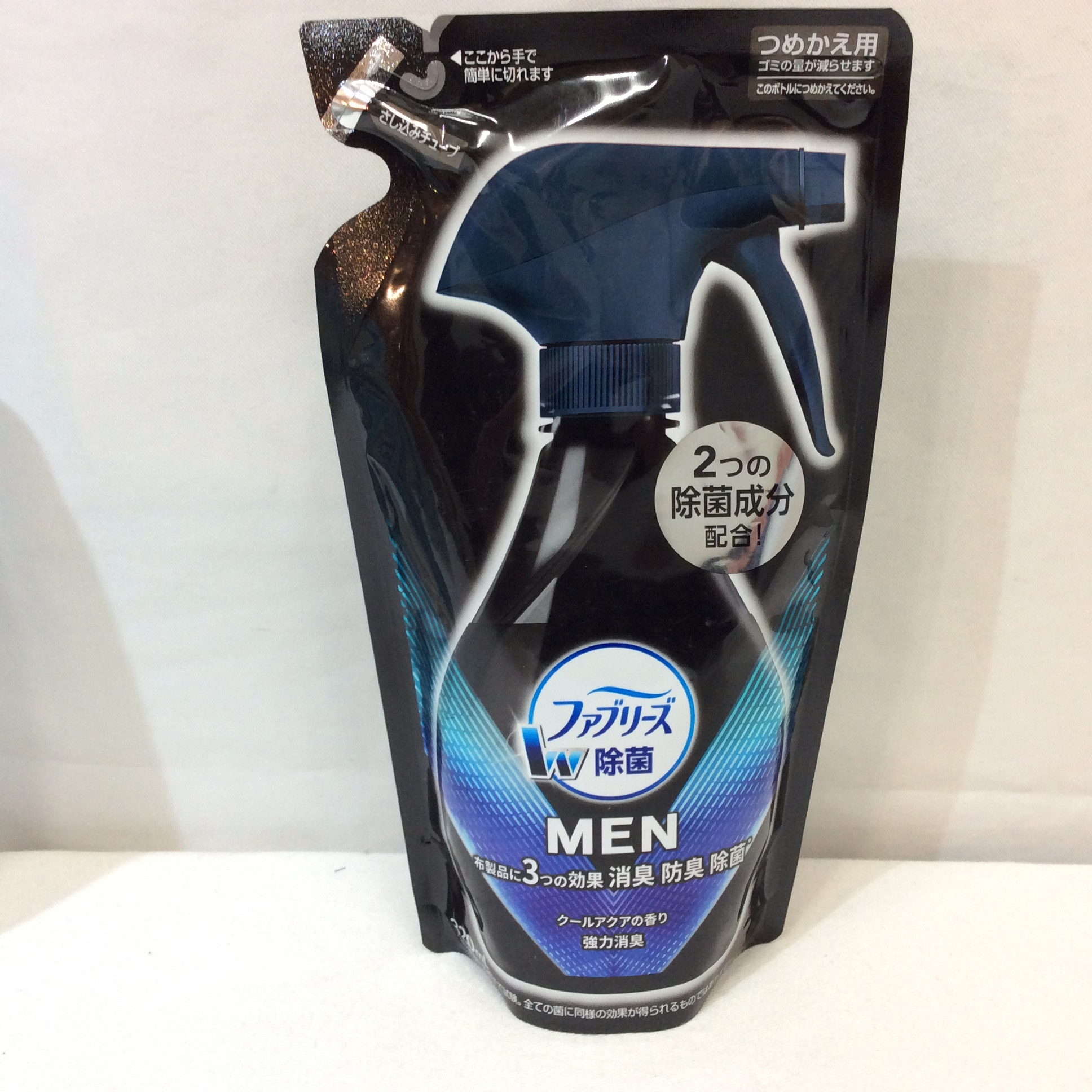 ファブリーズ W除菌 MEN つめかえ用 320ml クールアクアの香り