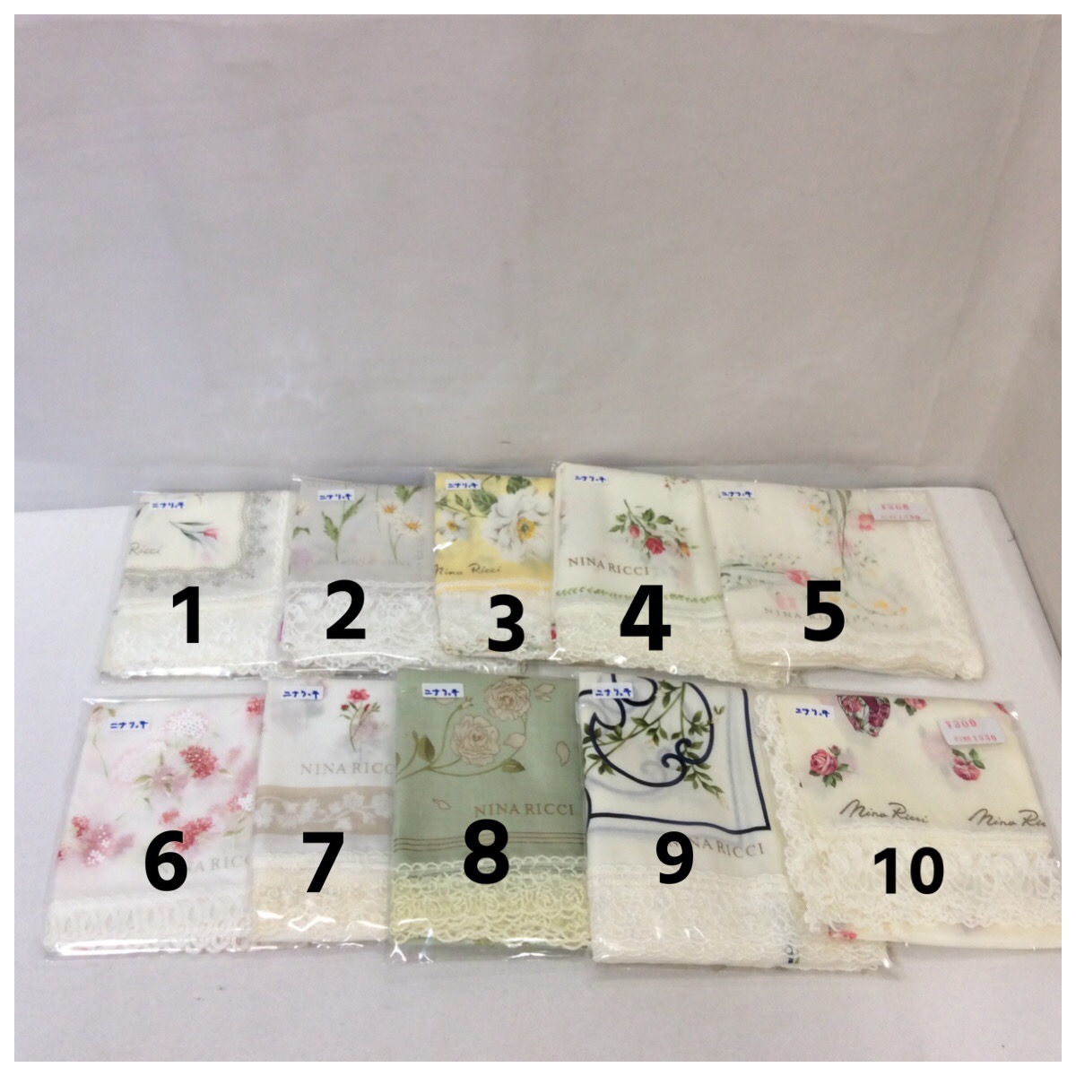 新品 ニナリッチ レースハンカチ 各種