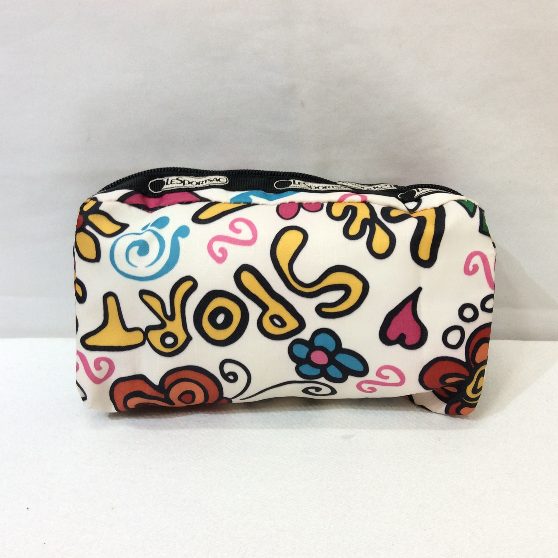 レスポートサック  ポーチ  ホワイト／プリント柄