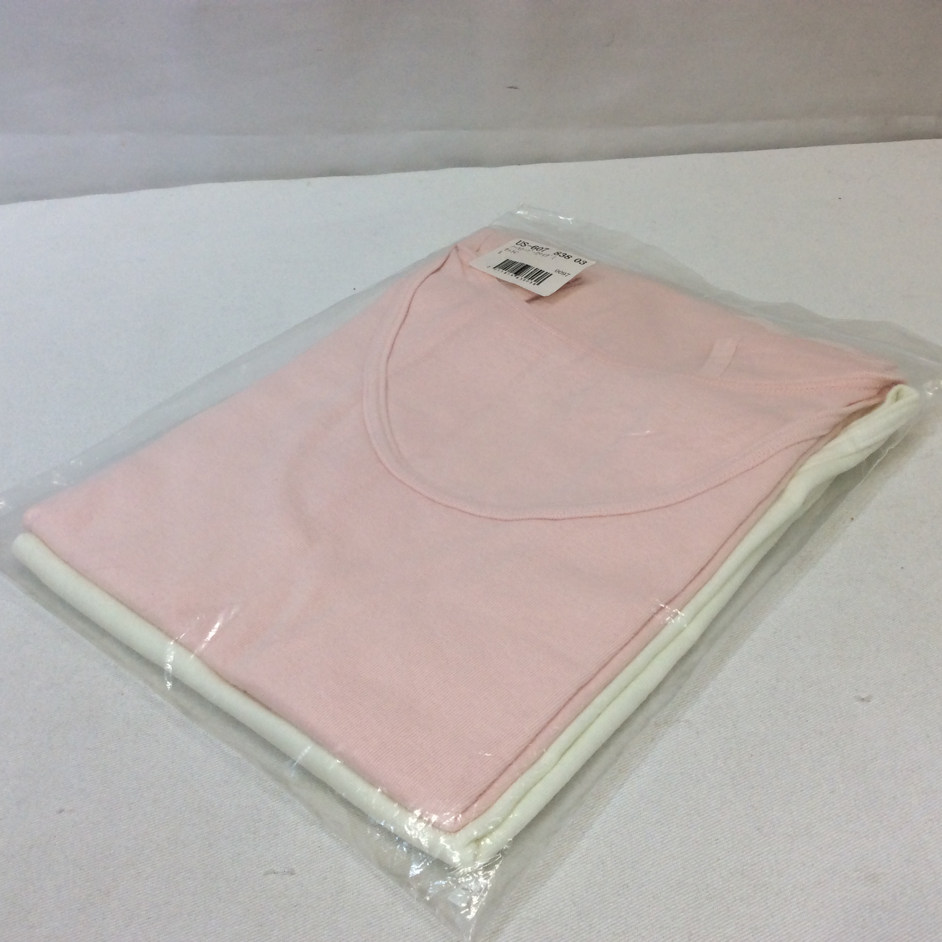 未使用☆セシール ノースリーブ2枚組 L ピンク・アイボリー