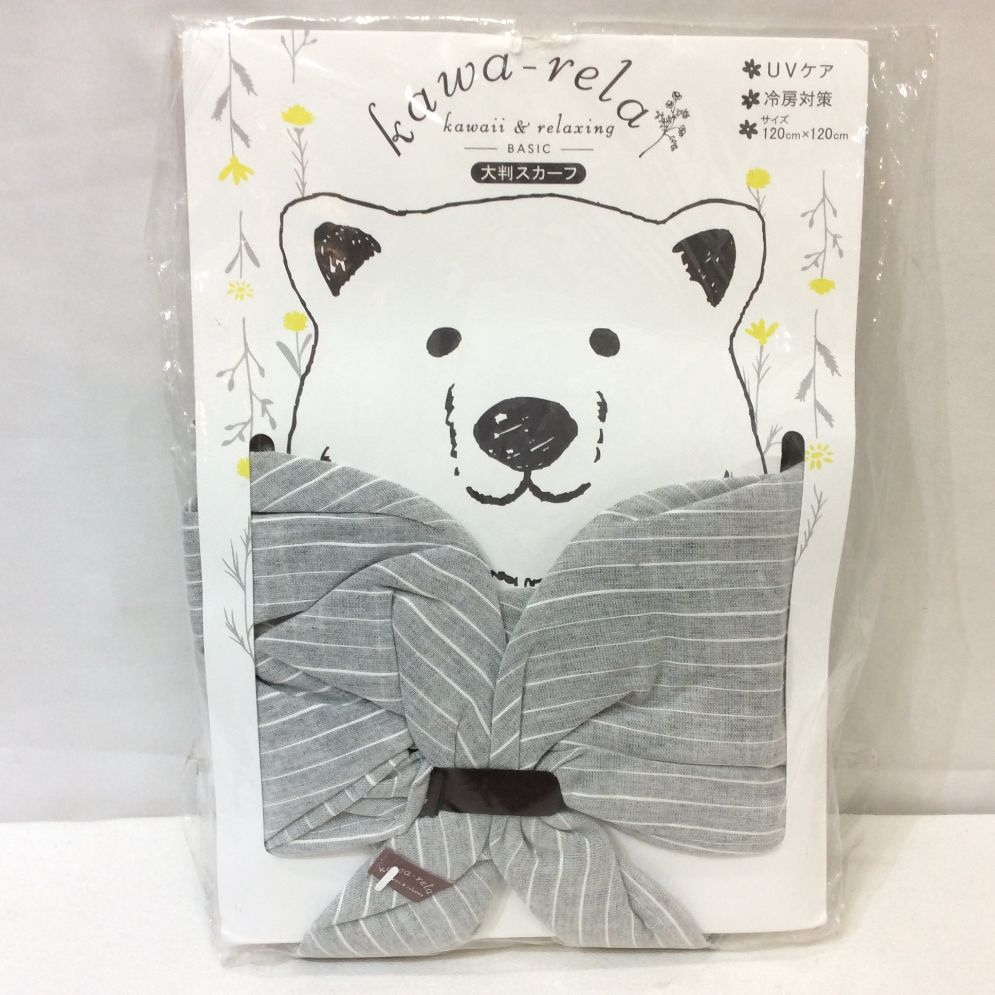 未使用☆大判スカーフ UVケア 冷房対策
