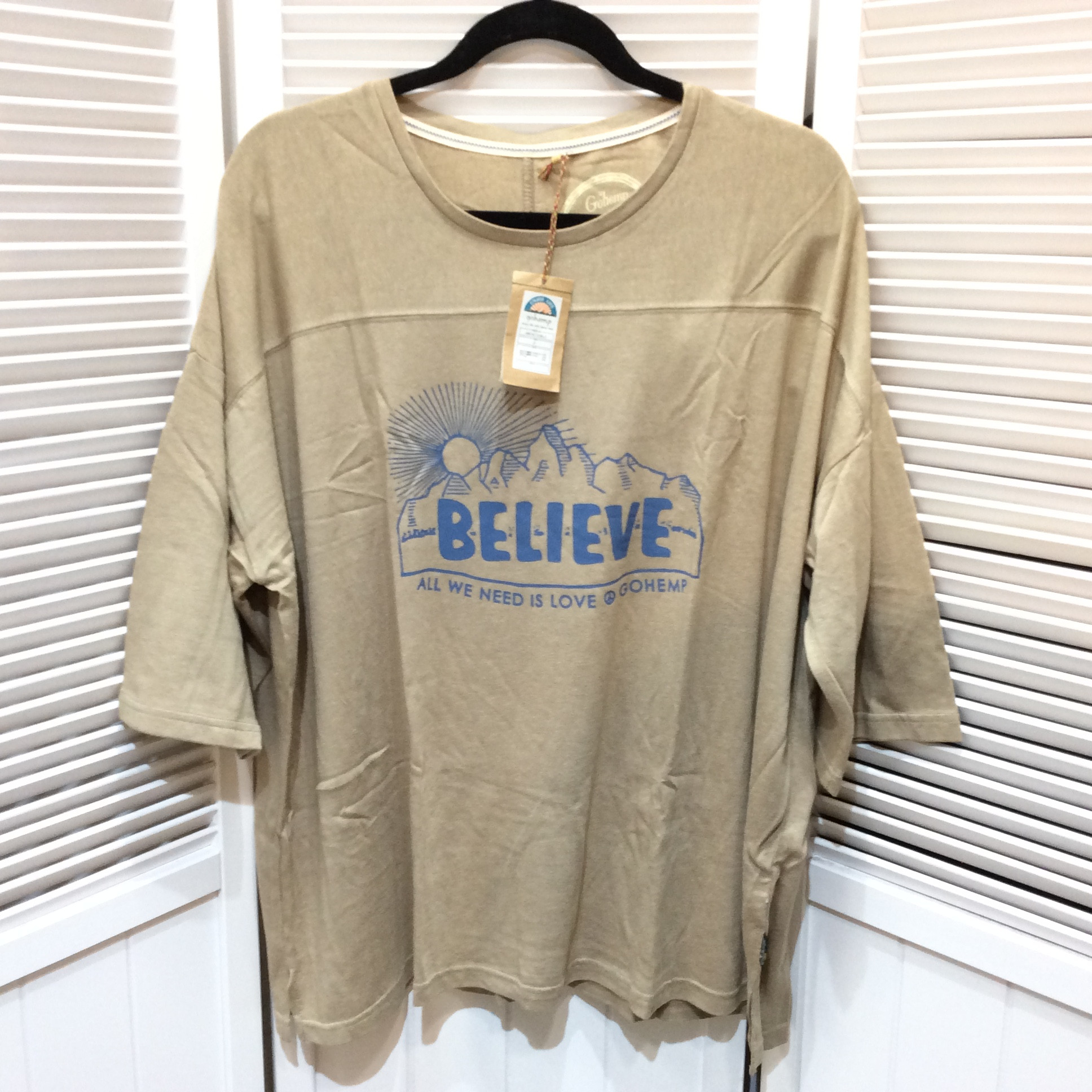 未使用☆Gohemp ビッグシルエットTシャツ 2 ベージュ