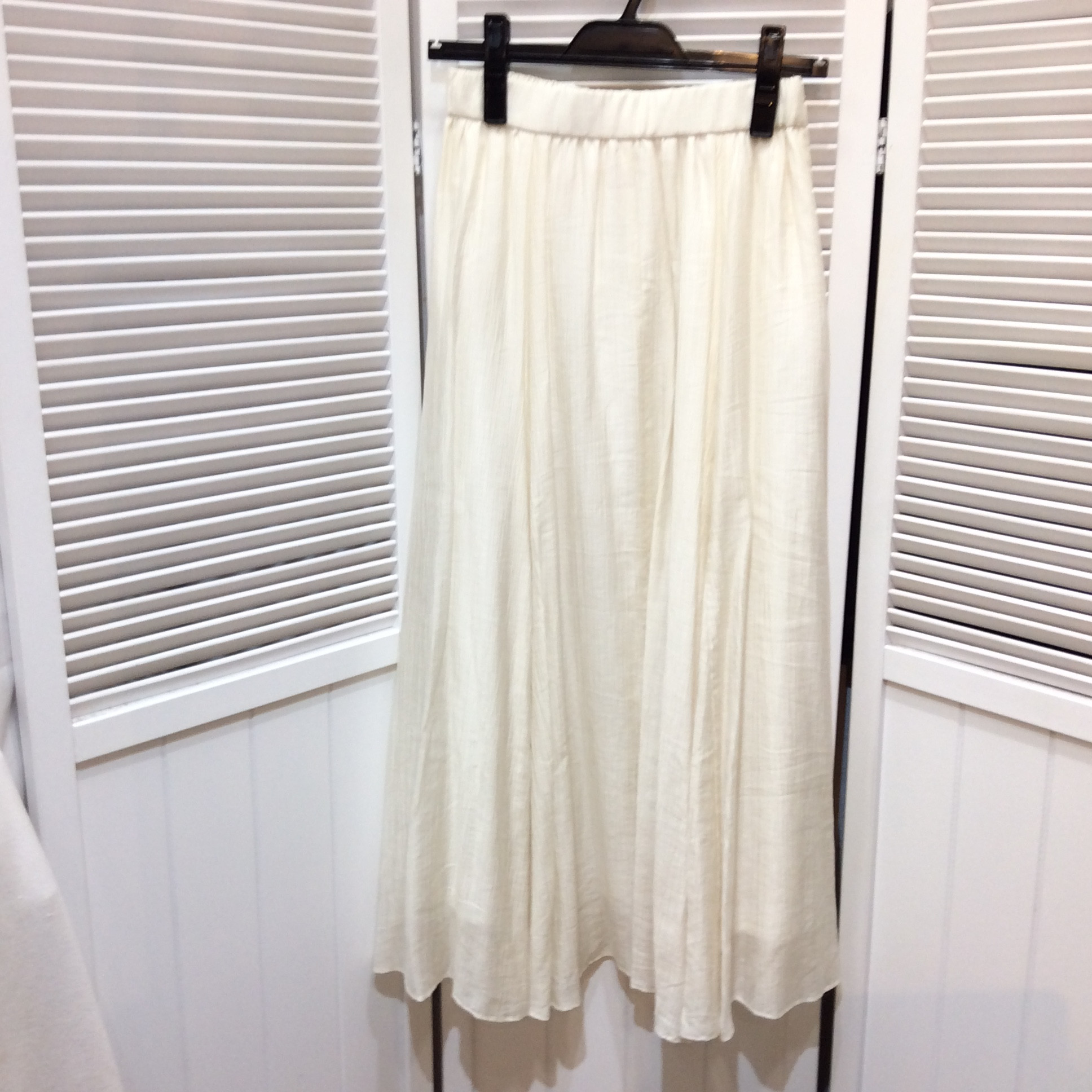 未使用 COLLAGE ロングスカート   フリーサイズ   オフホワイト