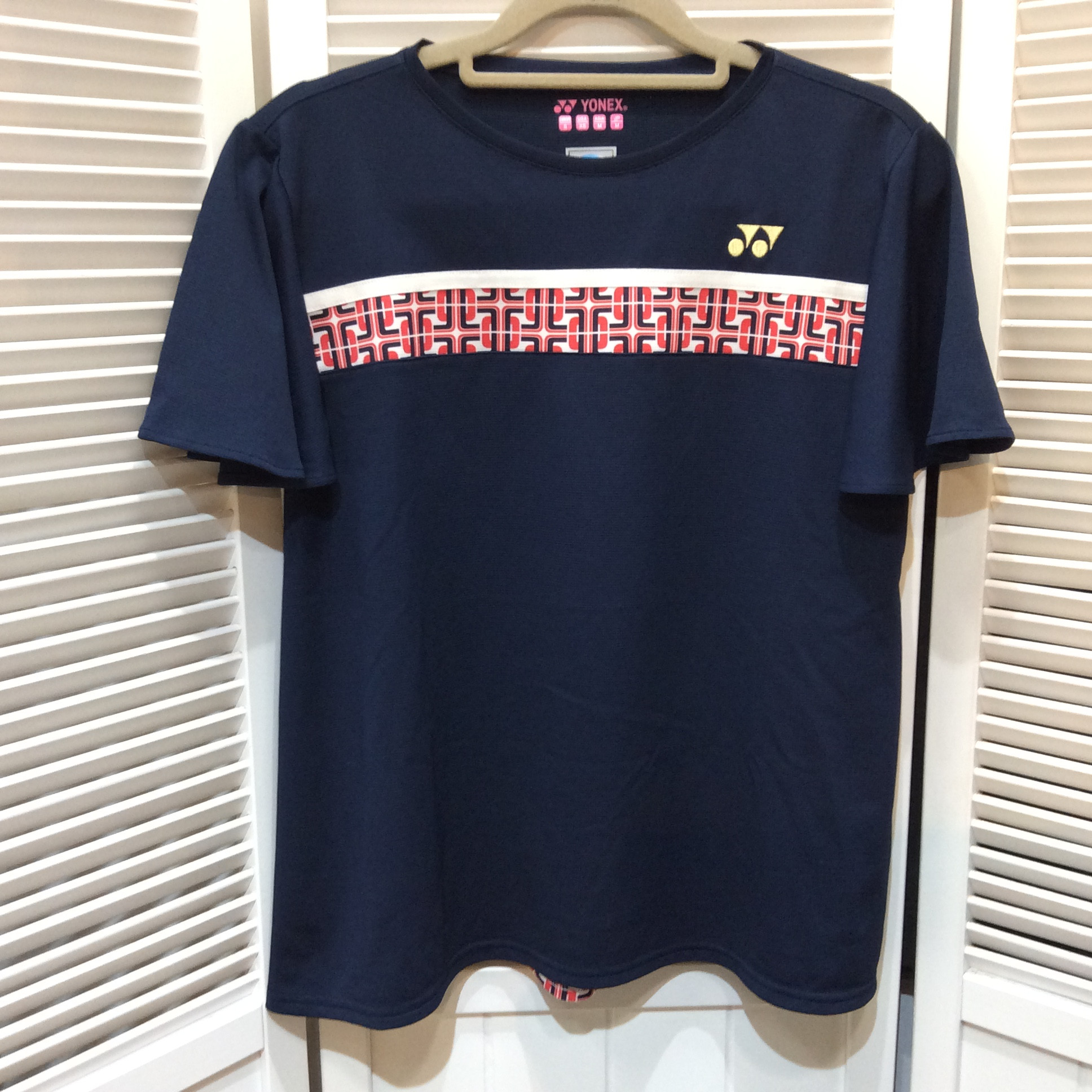 YONEX フリル袖Tシャツ  M  ネイビー 
