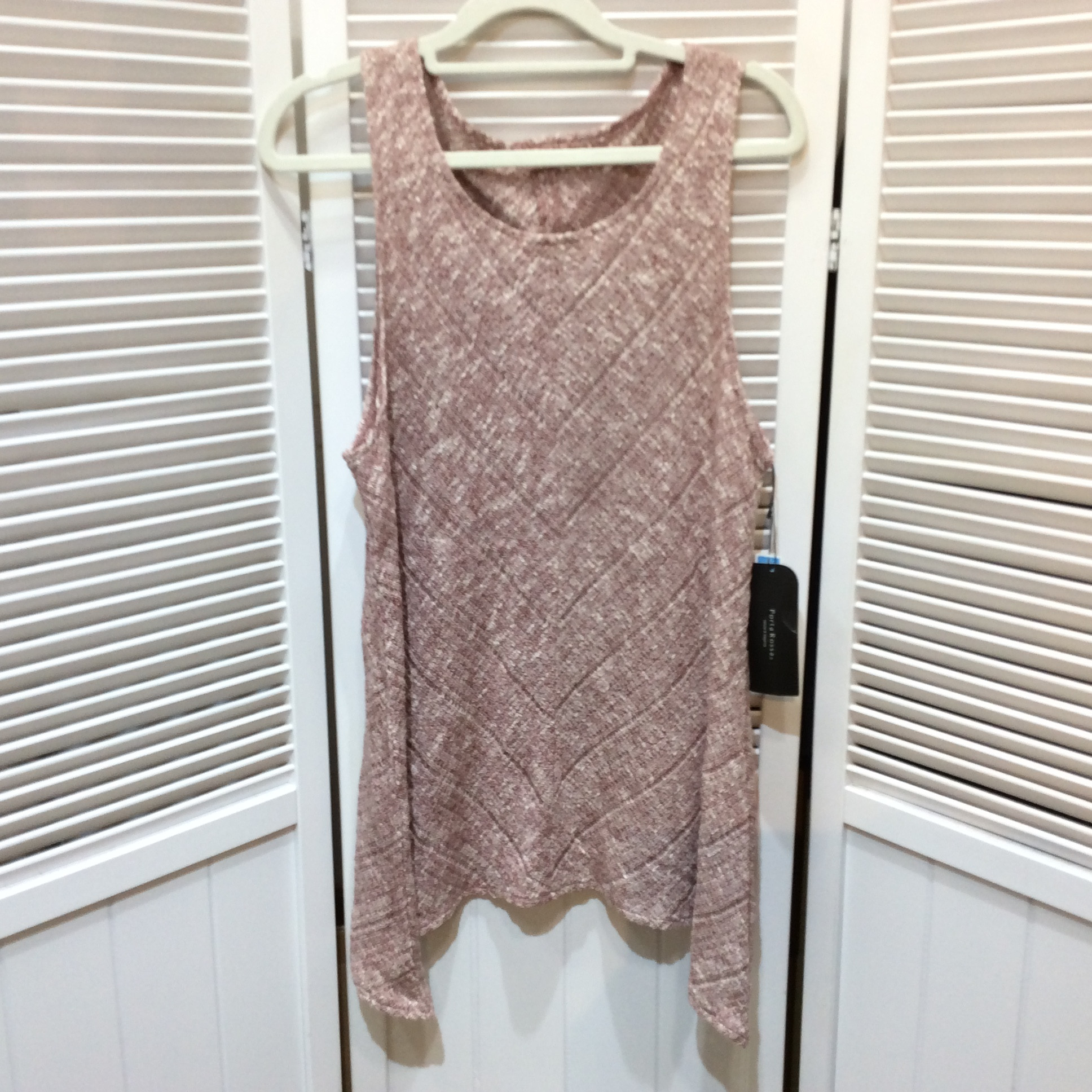 未使用☆ポルタロッサ 麻混ノースリーブ M